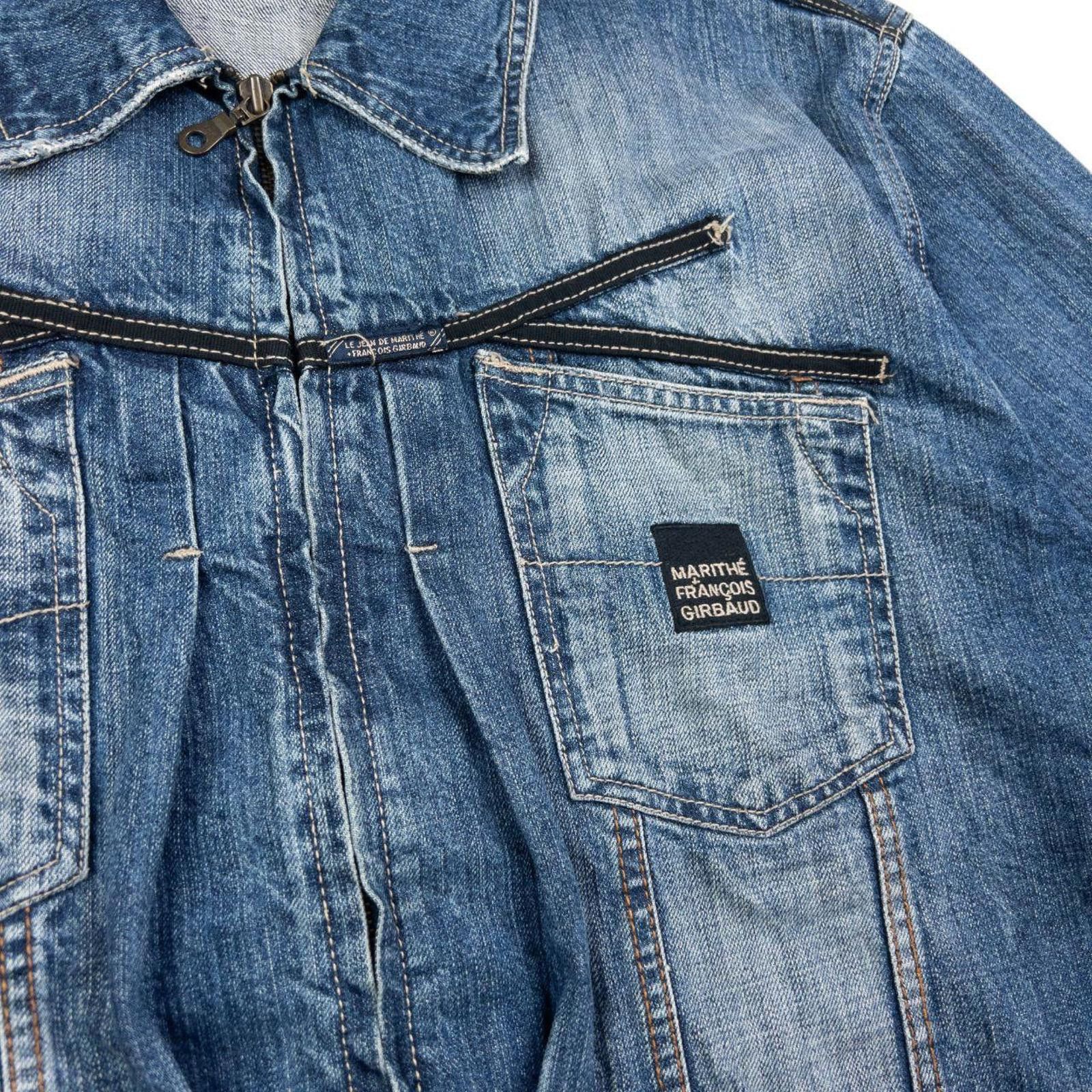 Marithe + Francois Girbaud Vintage Marithe + Francois Girbaud Zip Up Denim Jacket XXL Size US XXL / EU 58 / 5 - 6 Thumbnail