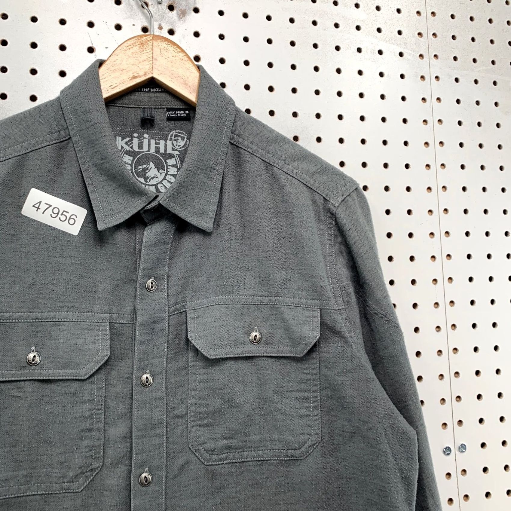 Vintage Kuhl Flannel Button Shirt Mens Small Gray Descendr Long Sleeve Lightweight Hike Size US S / EU 44-46 / 1 - 7 Thumbnail