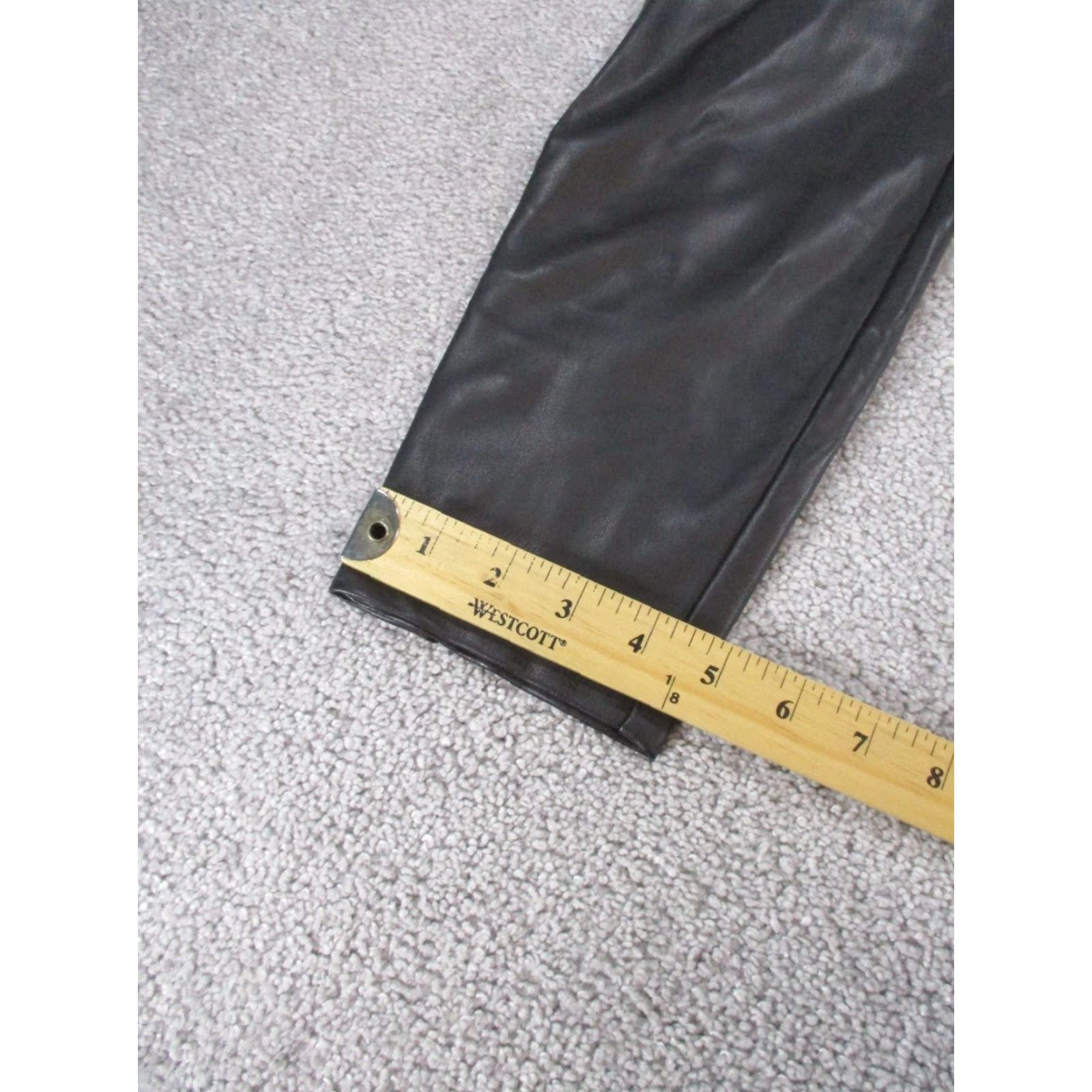 Zara Zara Leggings Women's Medium Black Faux Leather Cargo Side Zip Pants Skinny Cargo Zip Black M Women Size 32" / US 10 / IT 46 - 5 Thumbnail