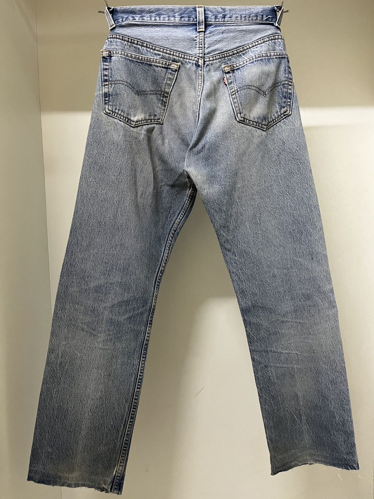 Levi's Vintage 80s Levis 501 Distressed Repaired Boro Size US 32 / EU 48 - 7 Thumbnail