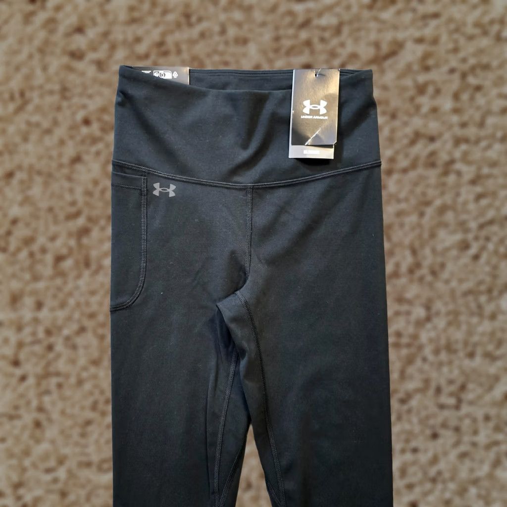 Under Armour Under Armour Pants Womens Size Small Black Motion Ankle Legging Cropped Stretchy Size 28" / US 6 / IT 42 - 1 Thumbnail