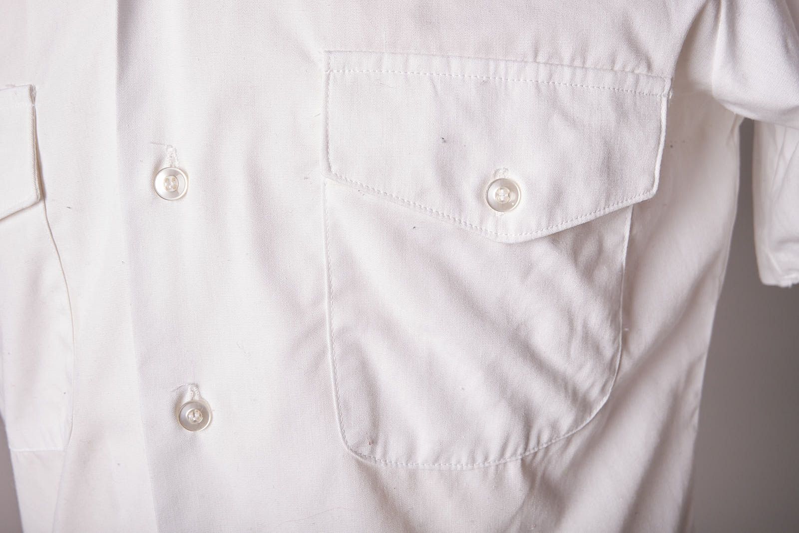 Vintage 1980s White Navy Military Uniform Short Sleeve Shirt Size US M / EU 48-50 / 2 - 6 Thumbnail