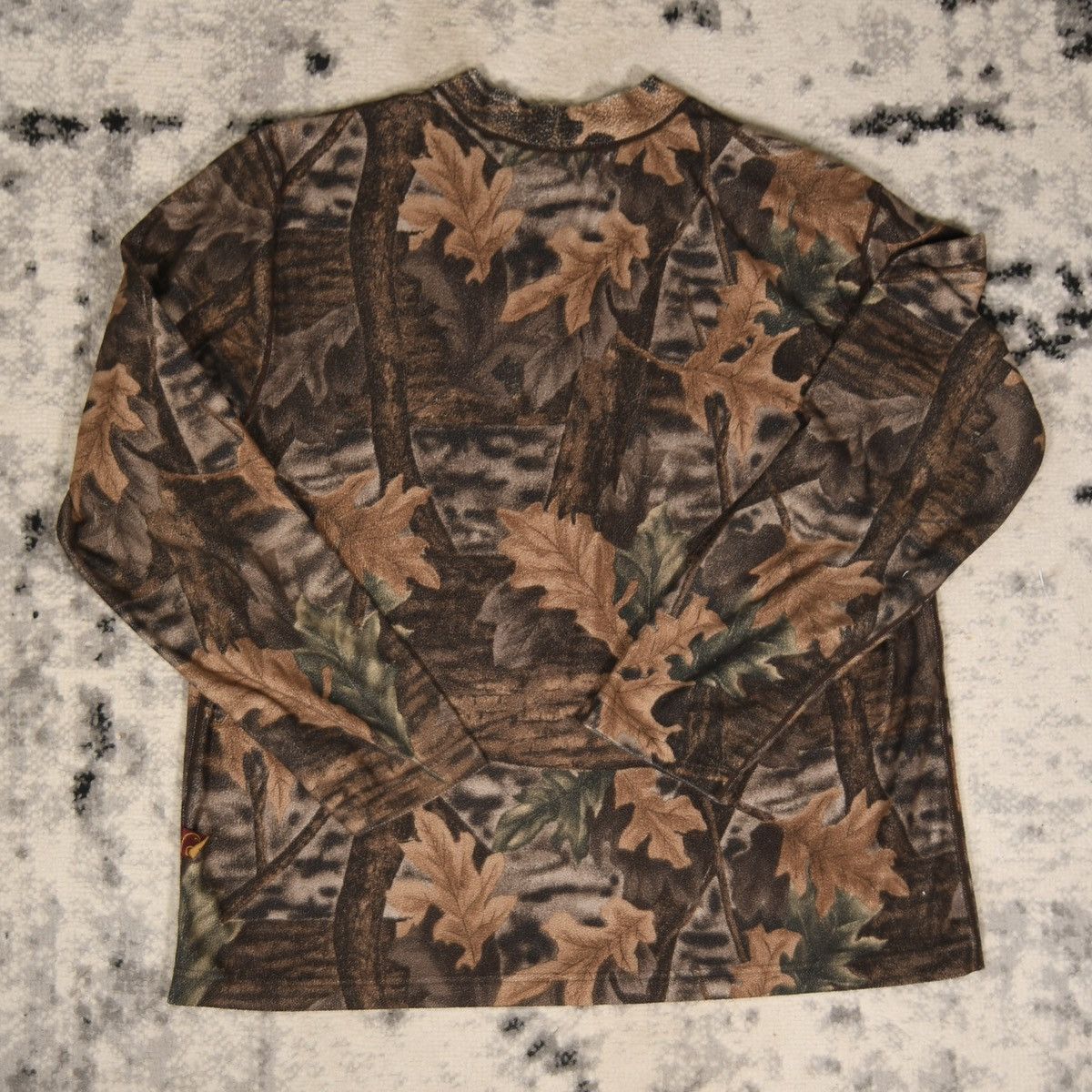 Vintage Y2K Camo Full Print Long Sleeve Fleece T-Shirt Size US L / EU 52-54 / 3 - 2 Thumbnail