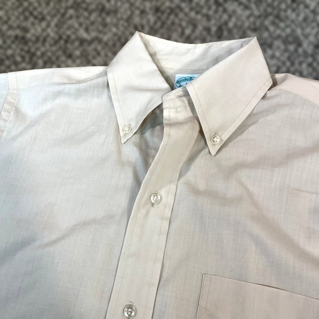 Brooks Brothers VINTAGE Brooks Brothers Brookscloth Shirt Men 14.5 Short Sleeve 6 Button 70s/80s Size US S / EU 44-46 / 1 - 1 Thumbnail