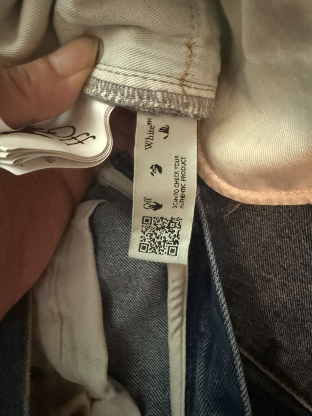 Off-White Off-White Denim Jeans – Diagonal Stripe Print Size US 29 - 11 Thumbnail