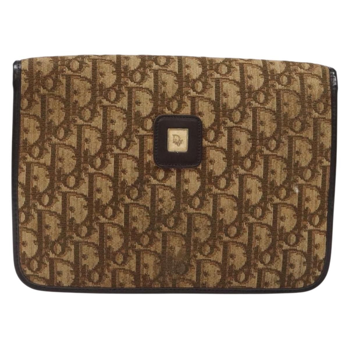 Dior DIOR Trotter Canvas Shoulder Bag Brown Gold Size ONE SIZE - 2 Thumbnail
