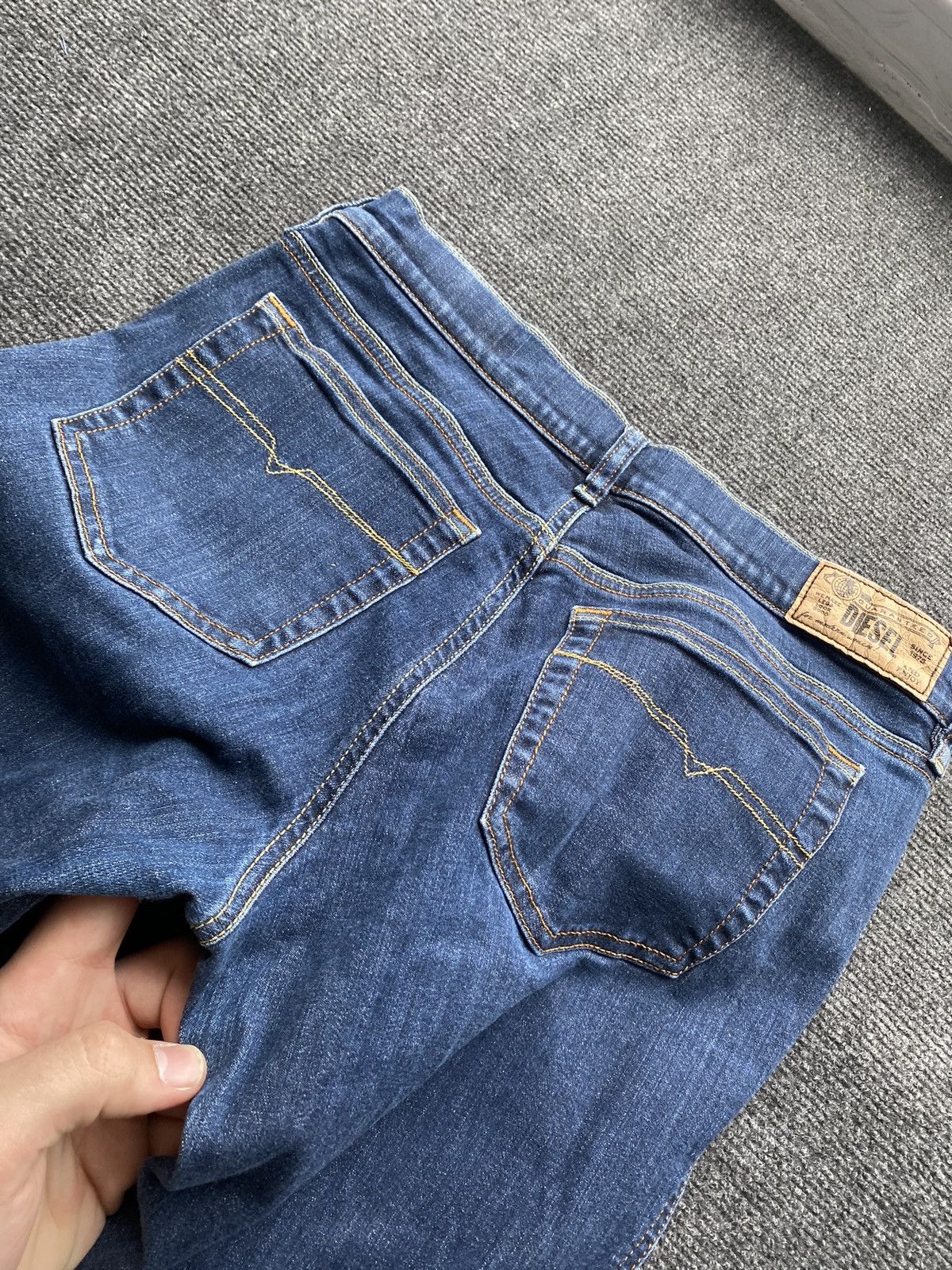 Diesel 🔥Opium Punk Diesel Bootcut Bootzee-st Blue jeans 29 sexy y2k Size 29" - 12 Thumbnail