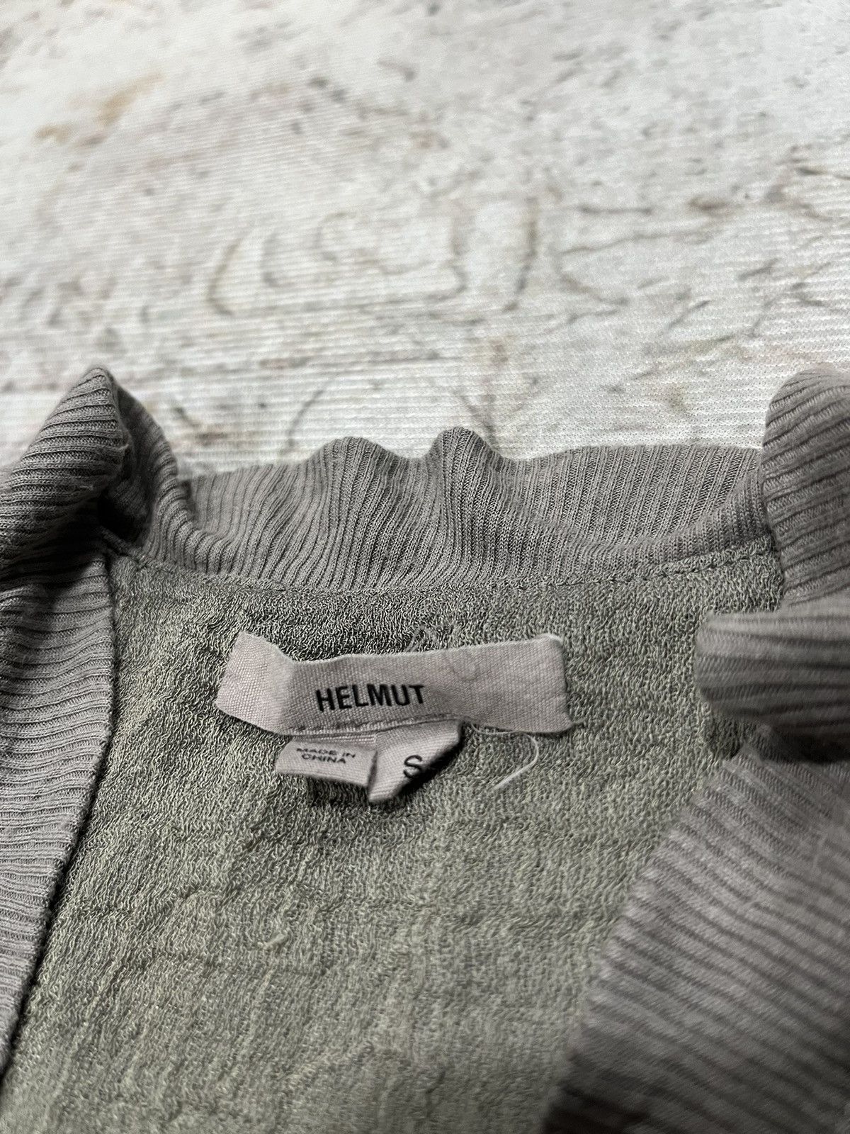 Helmut Lang 🛎️Need gone🛎️ Helmut Lang Concrete Raw Grey Bomber Jacket Size US S / EU 44-46 / 1 - 7 Thumbnail