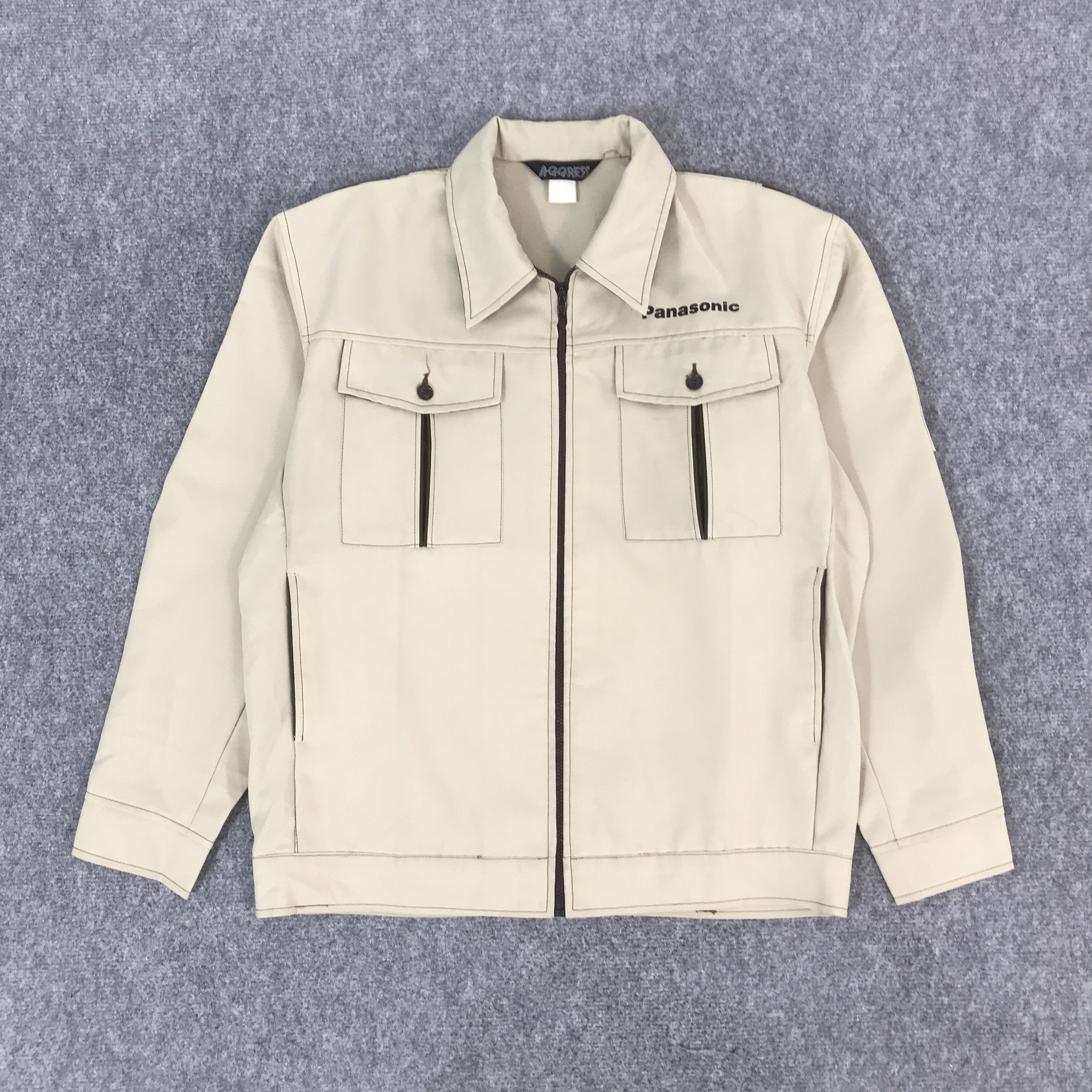Japanese Brand PANASONIC WORKWEAR JAPANESE UNIFORM JACKET K69B15 Size US L / EU 52-54 / 3 - 2 Thumbnail