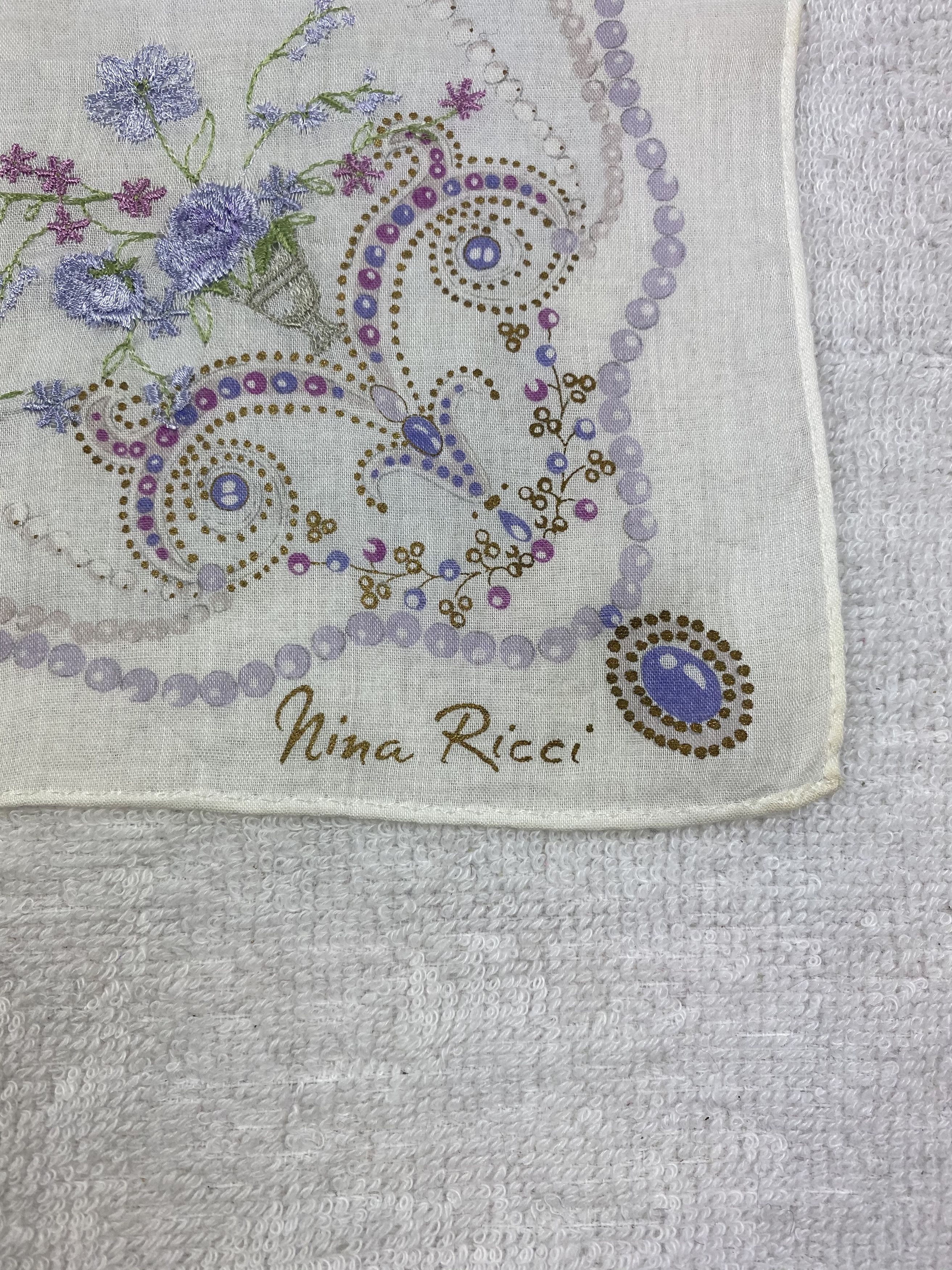 Nina Ricci × Vintage Nina Ricci Handkerchief / Bandana / Neckerchief Size ONE SIZE - 5 Thumbnail