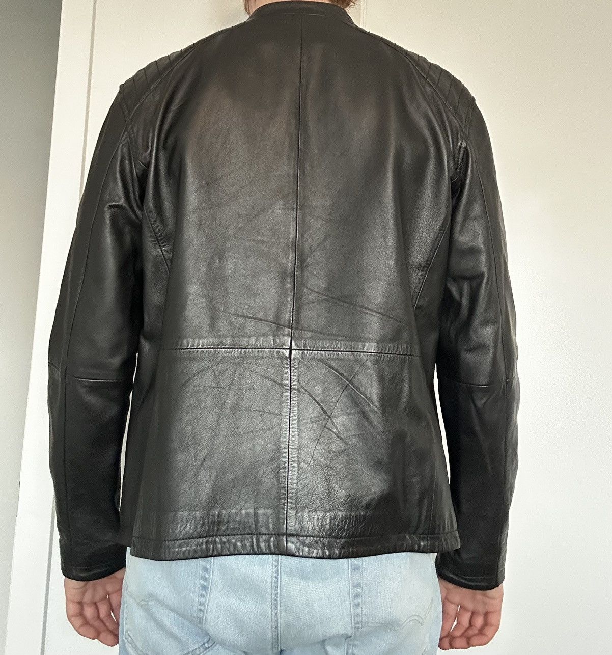 John Varvatos John Varvatos Leather Racer Jacket -Size XL Size US XL / EU 56 / 4 - 4 Thumbnail