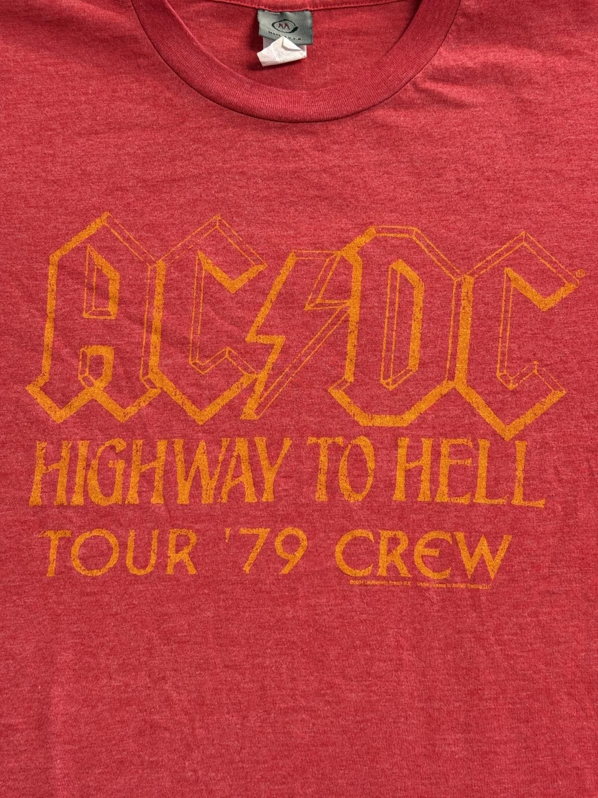 Aape ACDC T-shirt Highway to Hell Tour 79 Crew AC/DC Band - M Size US M / EU 48-50 / 2 - 4 Thumbnail
