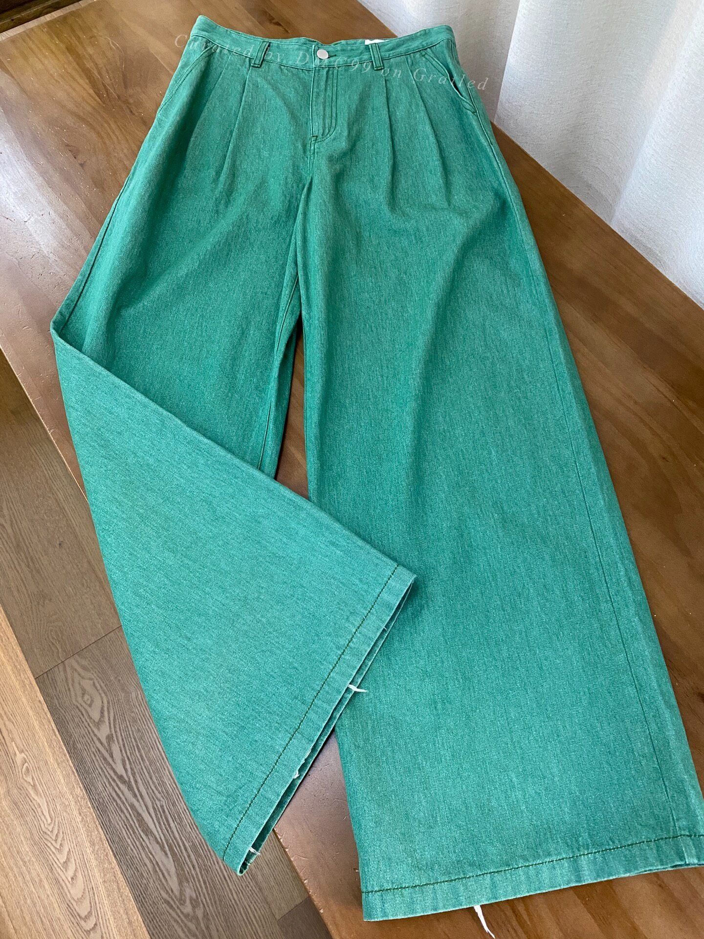 Other Zuczug Colored Twill Wide-Leg Pants Size 28" / US 6 / IT 42 - 1 Thumbnail