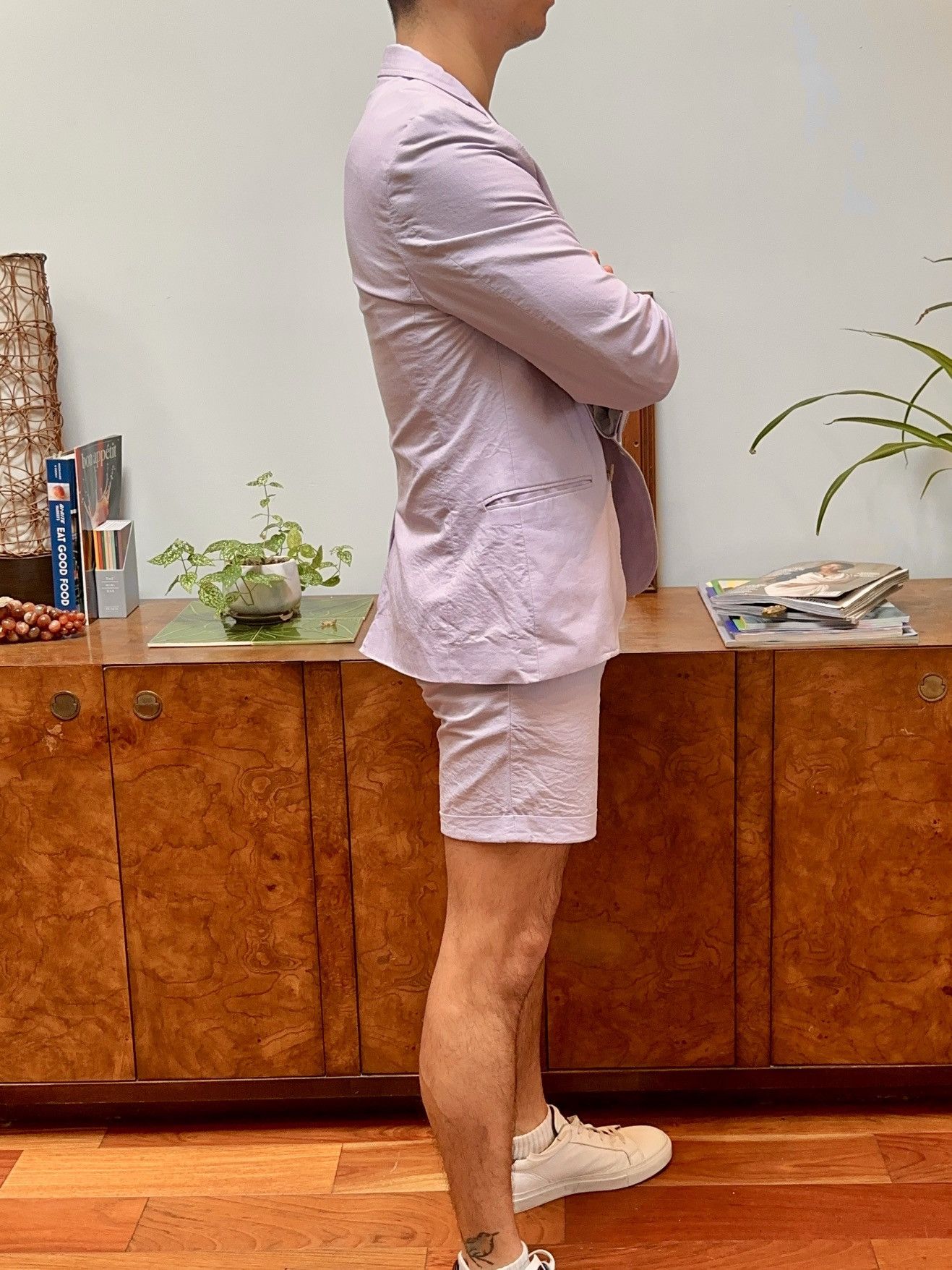 Topman Lavender Summer Short Suit SET Size 38R - 3 Thumbnail