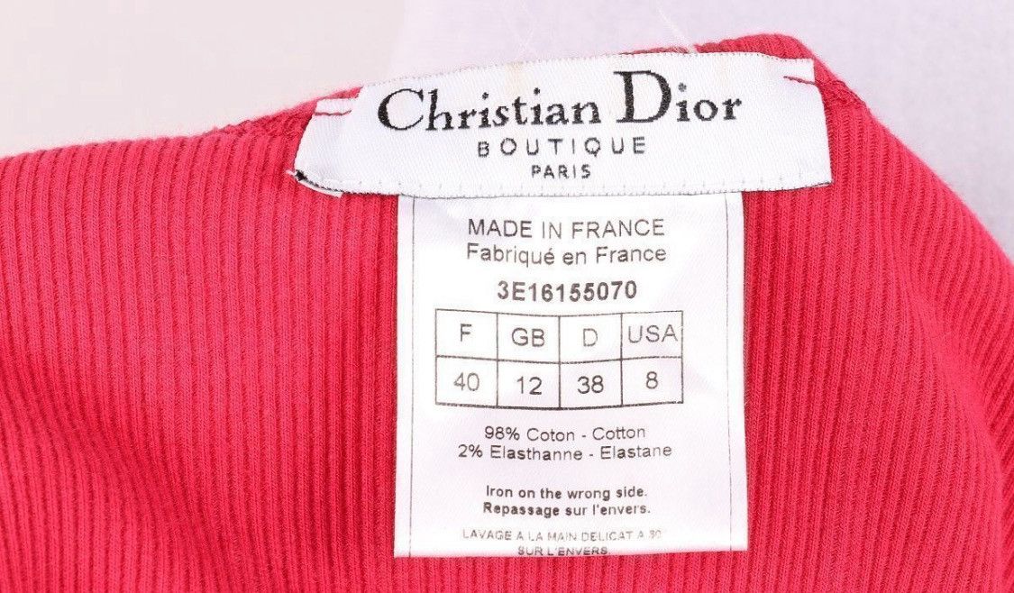 Dior Christian Dior 2003 Galliano J'adore Strass Tee Top Size M / US 6-8 / IT 42-44 - 4 Thumbnail
