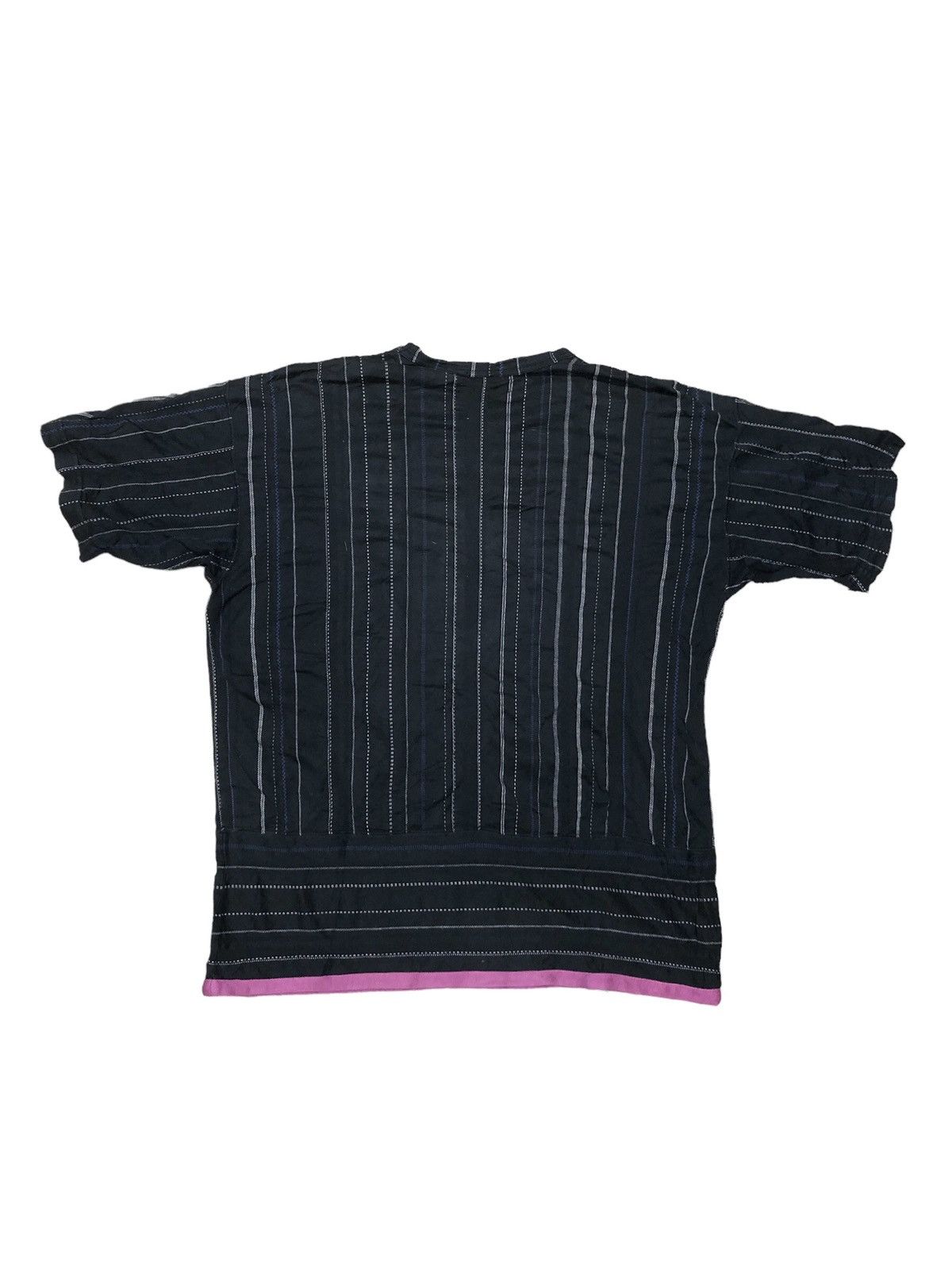 Comme des Garcons × Vintage VINTAGE STRIPED PATCHWORK COMME DES GARCON SHIRT Size US L / EU 52-54 / 3 - 2 Thumbnail
