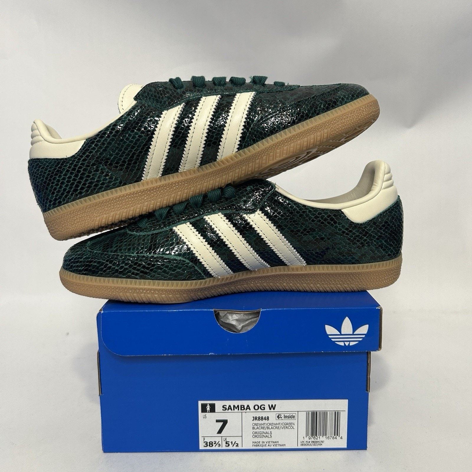 Adidas adidas Samba OG Snakeskin Pack - “Collegiate Green” JR8848 Size US 7 / IT 37 - 3 Thumbnail