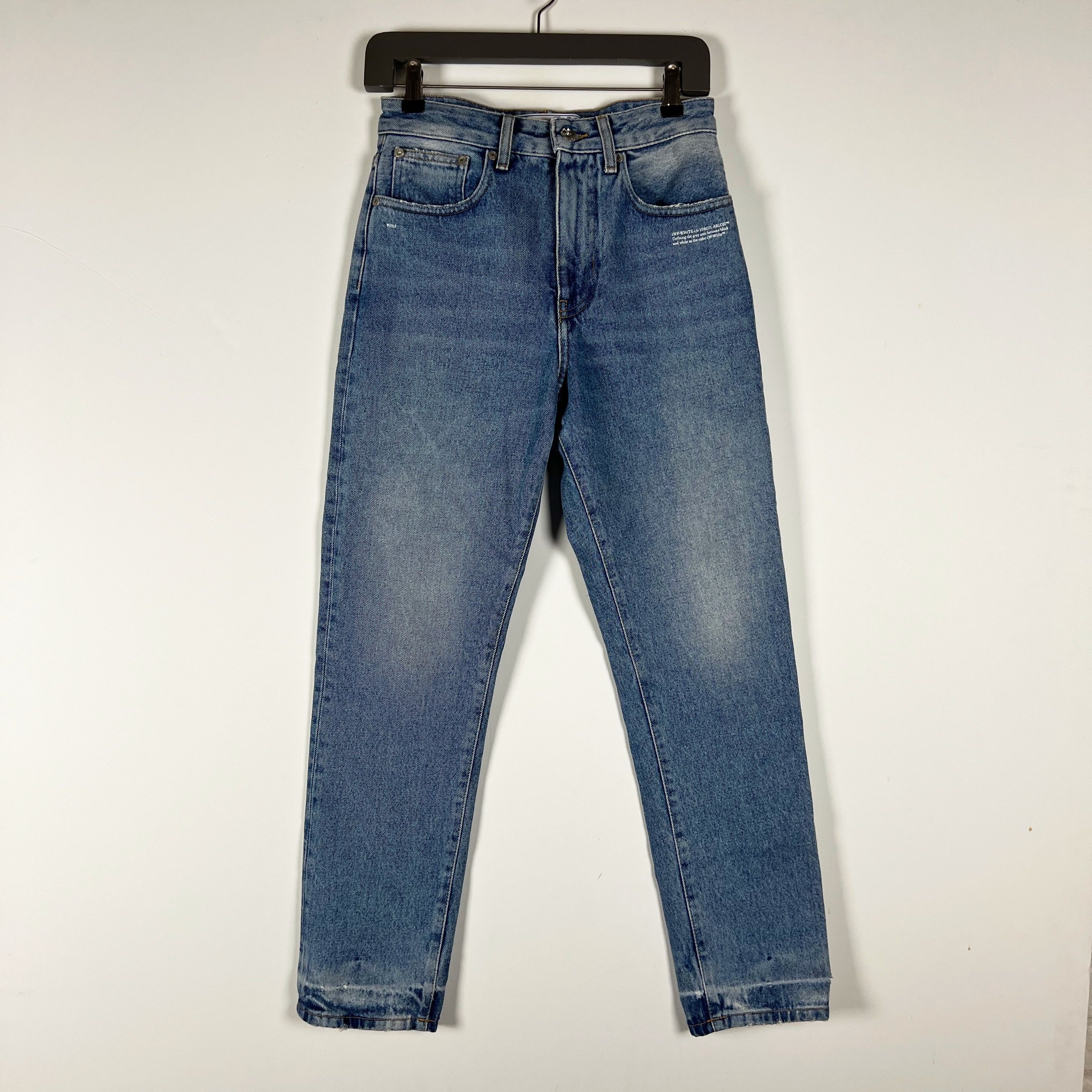 Off-White Off White Women's Cotton Mid Rise Straight Size 25" / US 0 / IT 36 - 1 Thumbnail