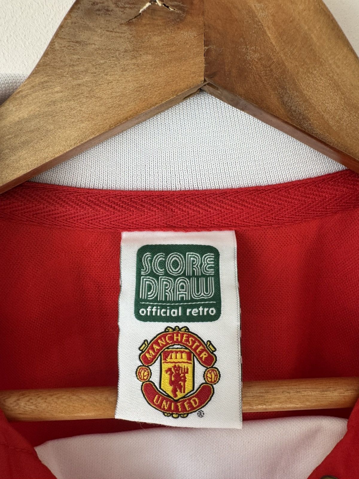 Vintage Vintage Manchester United 1992-1994 Score Draw Soccer Jersey Size US M / EU 48-50 / 2 - 11 Thumbnail