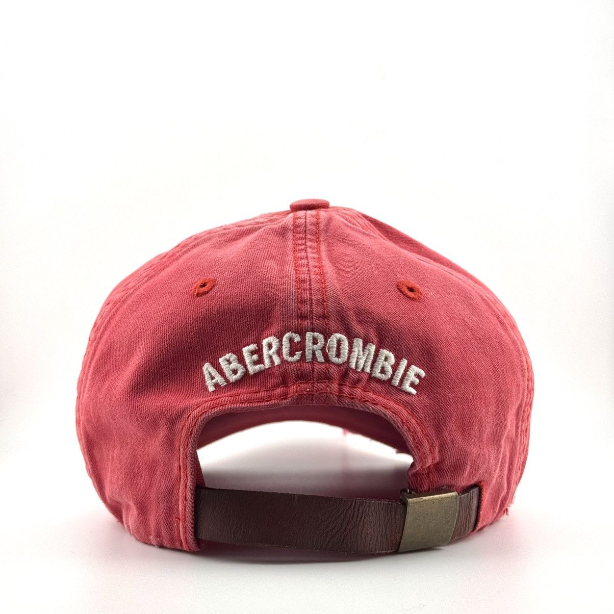 Abercrombie & Fitch Vintage Abercrombie Fitch Distressed Washed Red Y2K A&F Cap Size ONE SIZE - 3 Thumbnail