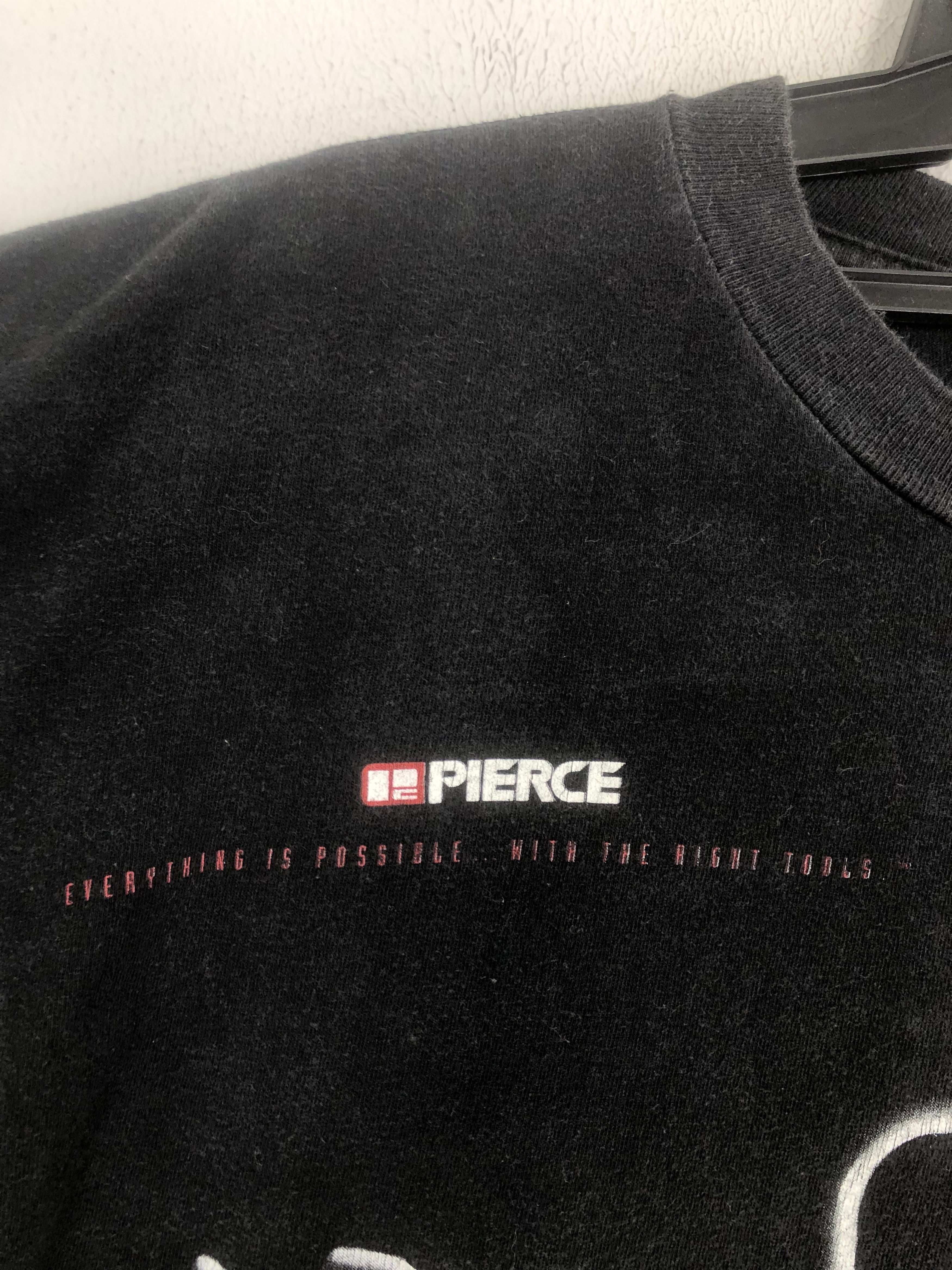 Vintage Vintage 90s PIERCE Industrial ART Rare Tee Size US XL / EU 56 / 4 - 5 Thumbnail