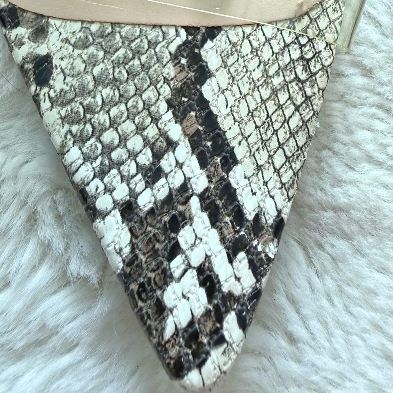 Other Cape Robbin Black and White Snakeskin Heels size 7 US Size US 7 / IT 37 - 4 Thumbnail