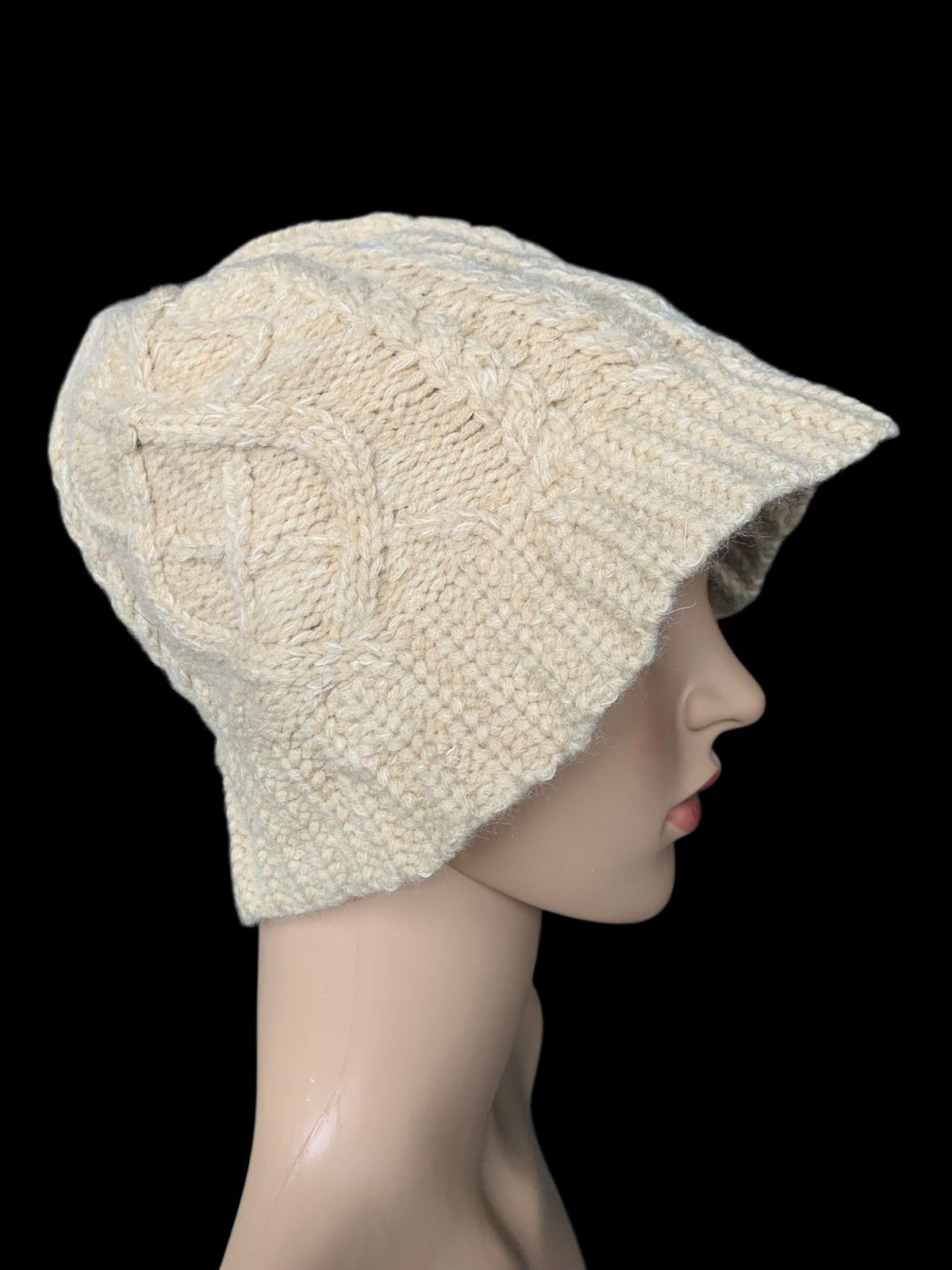 Japanese Brand × Kapital × Vintage Crochet Cable Knitted Hat Japanese Brand Size ONE SIZE - 1 Thumbnail