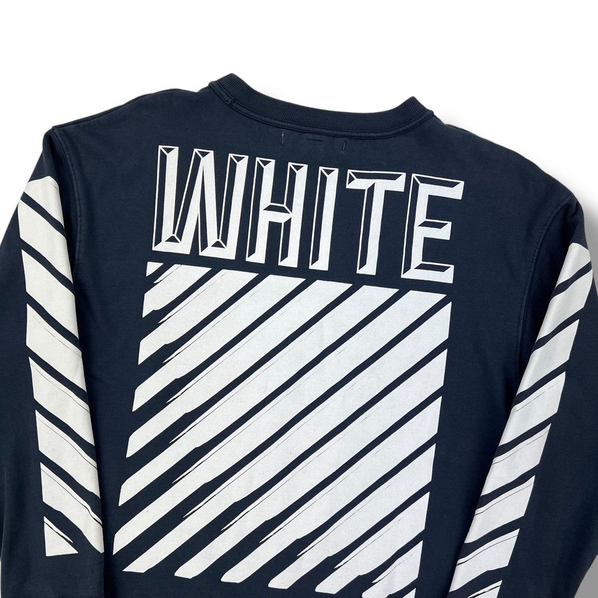 Off-White Off-White 3D Diagonal Navy Sweatshirt Size US XS / EU 42 / 0 - 1 Thumbnail