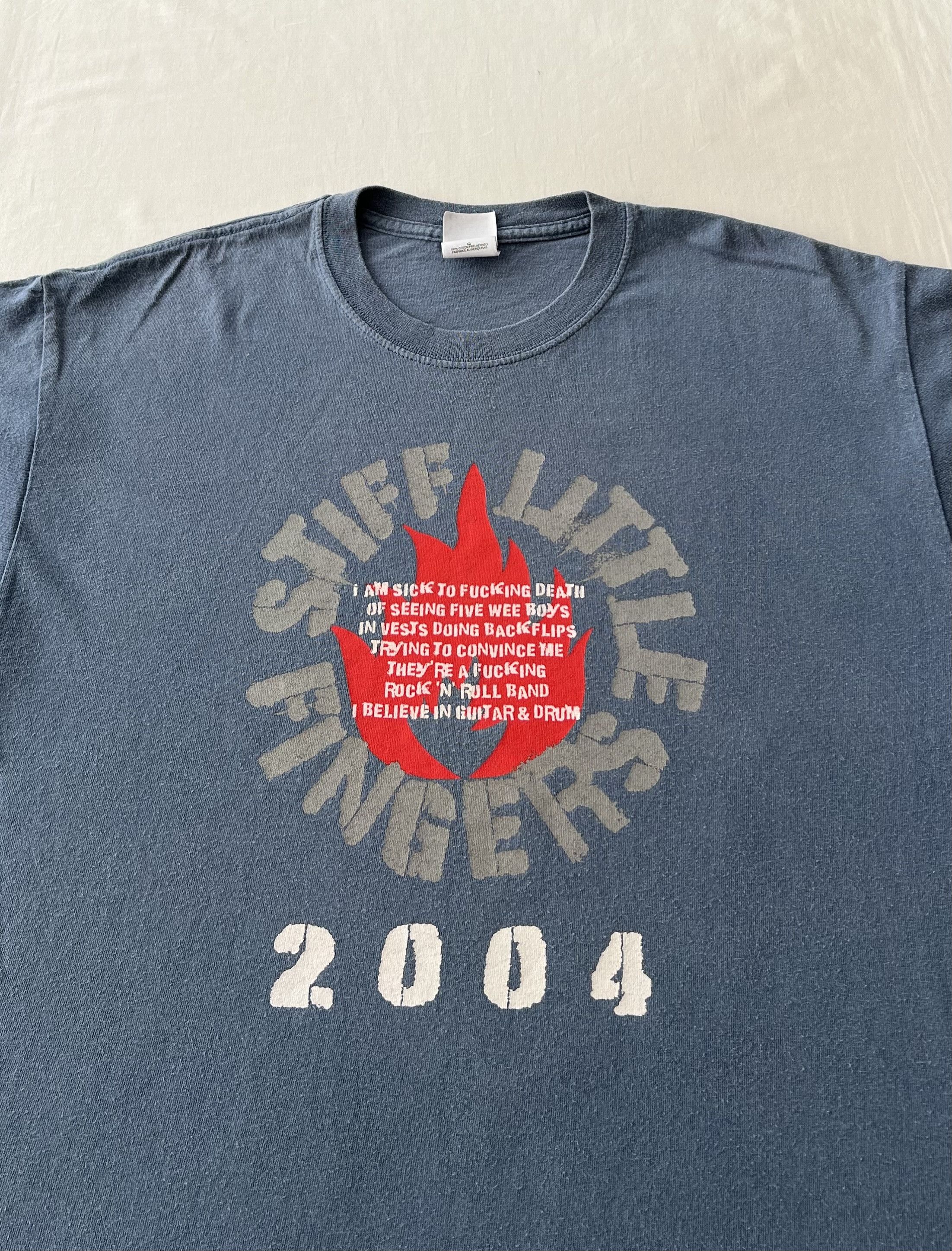 Band Tees Vintage 2004 Stiff Little Fingers Punk Rock Band T-shirt Size US L / EU 52-54 / 3 - 3 Thumbnail