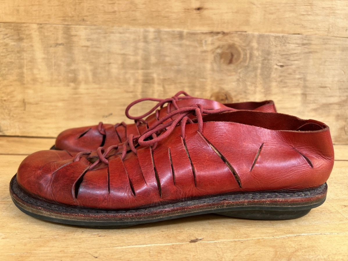 Trippen TRIPPEN Germany Handcrafted Red Leather Ankle Boots Size US 7.5 / EU 40-41 - 4 Thumbnail