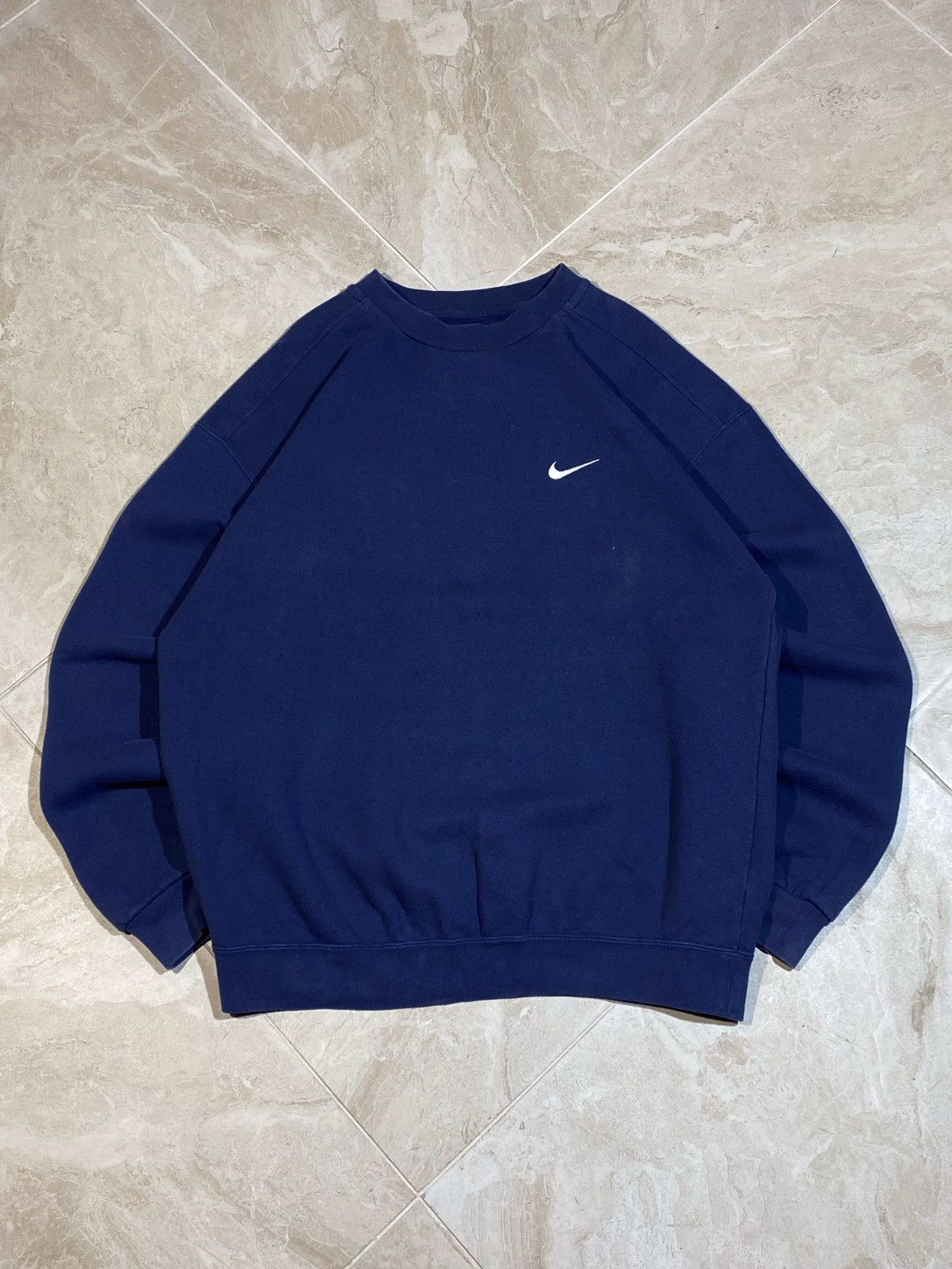 Nike Sweater Vintage 90s Blue Navy Blue Nike Vintage Sweatshirt