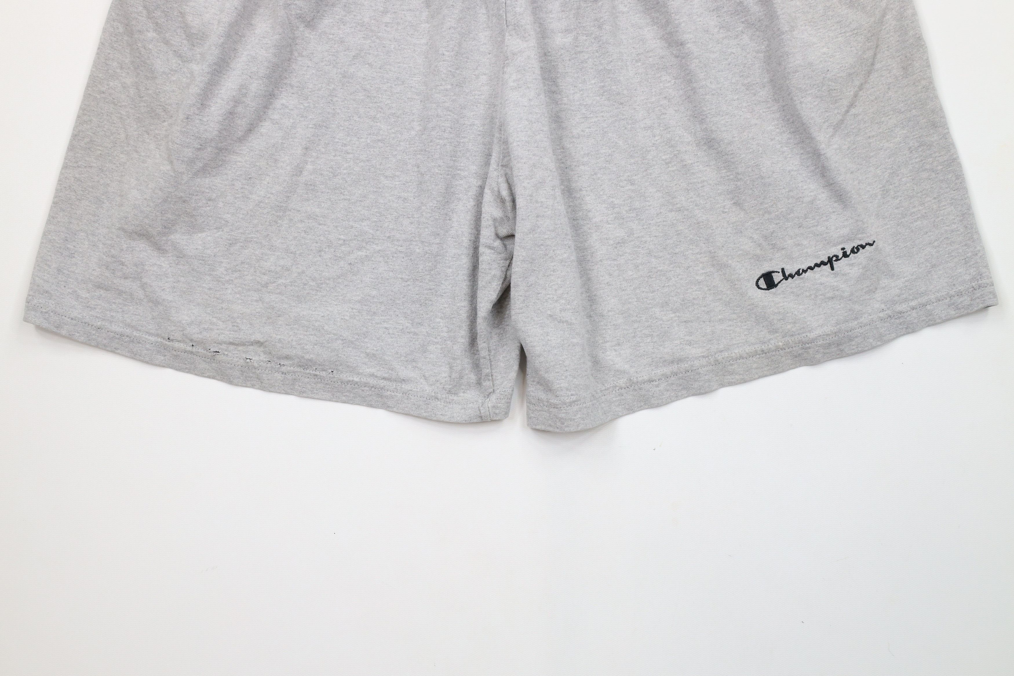 Champion × Vintage Vintage 90s Champion Out Above Knee Shorts Heather Gray Size US 36 / EU 52 - 4 Thumbnail