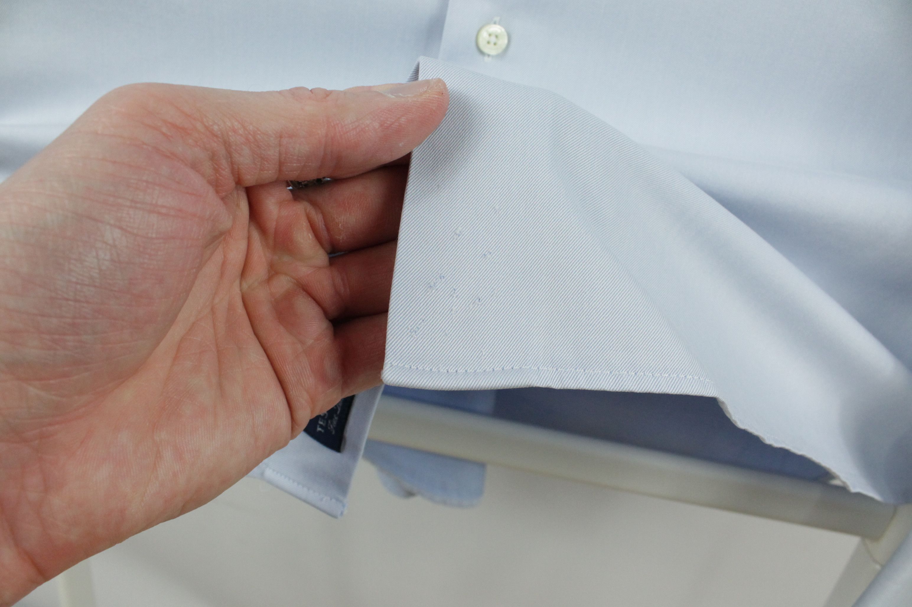 Designer × Suitsupply Suitsupply Cotton Two Ply Slim Fit Formal Light Blue Shirt Size US L / EU 52-54 / 3 - 7 Thumbnail