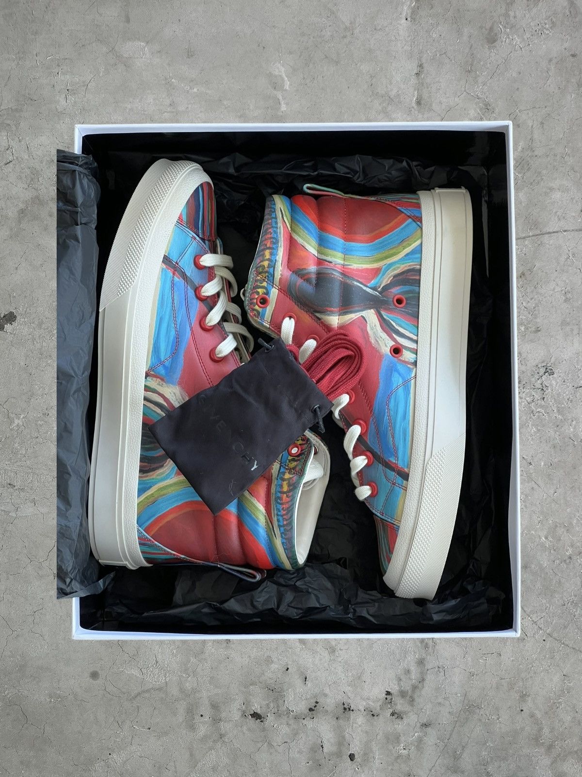 Givenchy Givenchy City High Leather Sneakers Size US 10 / EU 43 - 8 Thumbnail