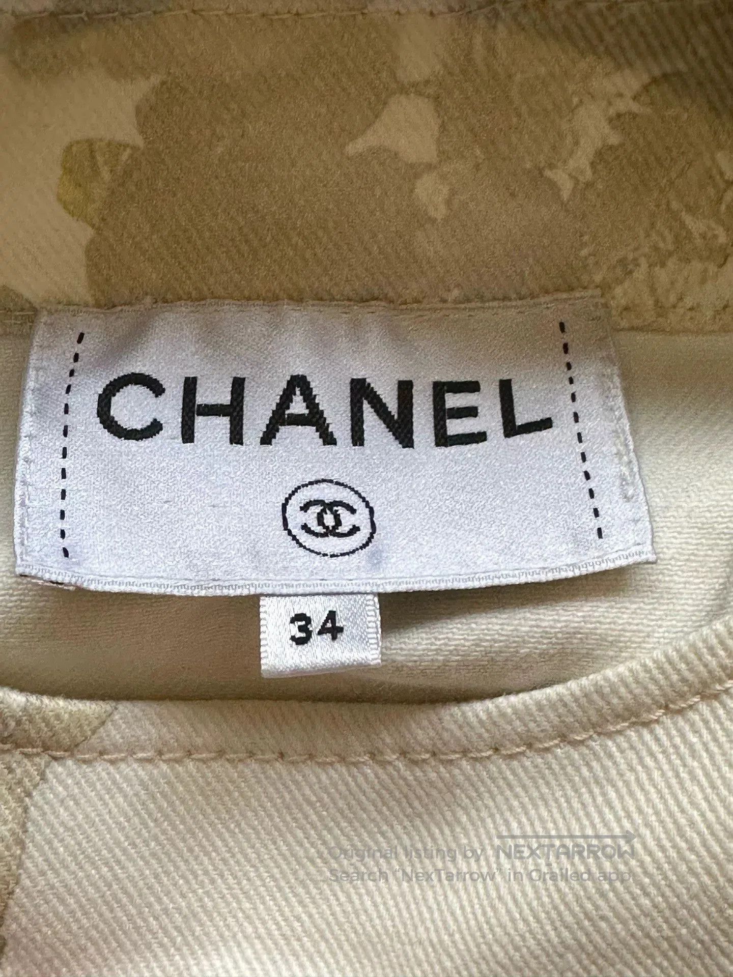 Chanel Chanel Greek Floral Lambskin Short-Sleeve Dress. Size US 34 / EU 50 - 3 Thumbnail