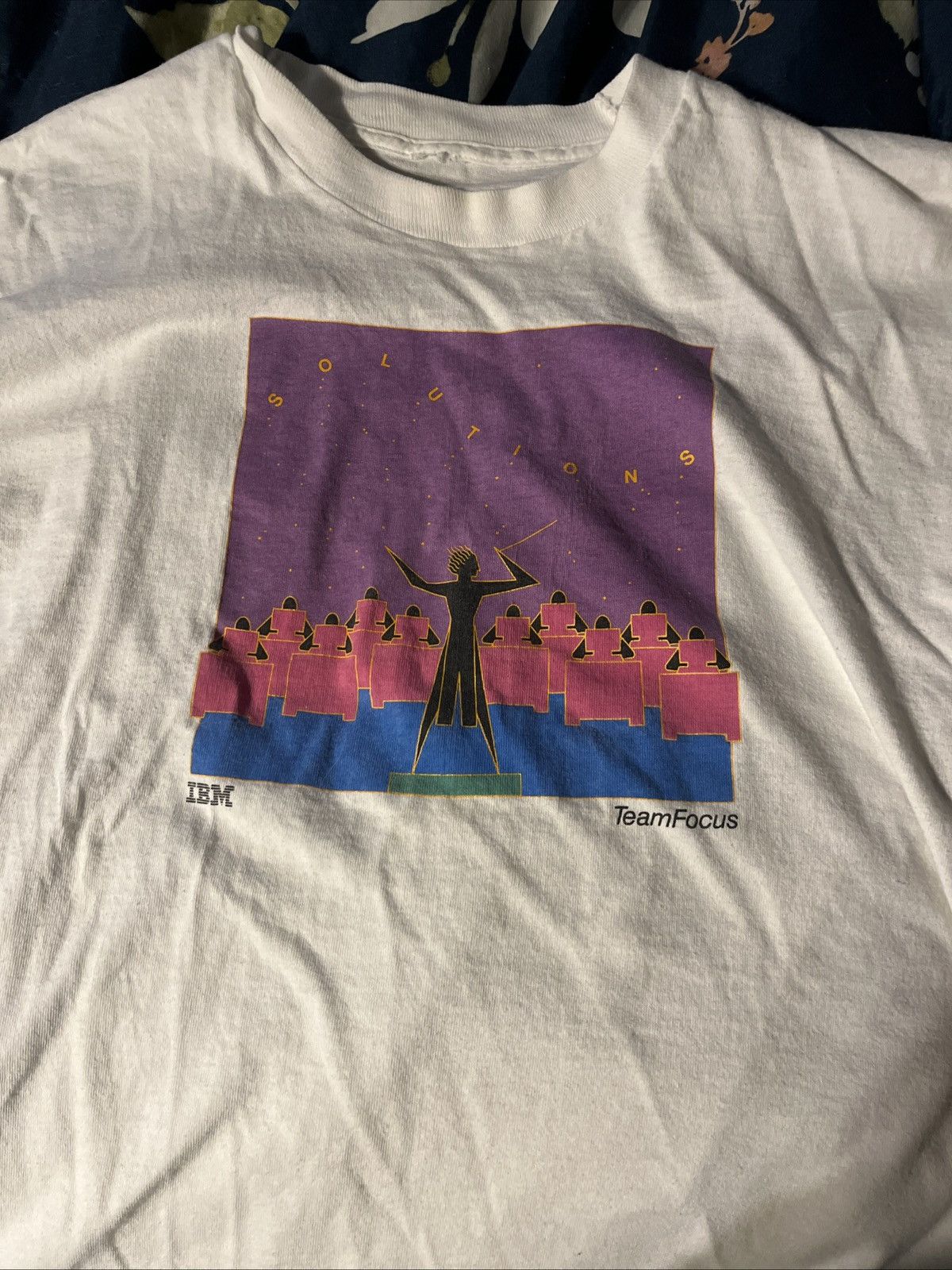 Vintage Vintage IBM Solutions TeamFocus Tech Shirt Size US XL / EU 56 / 4 - 1 Thumbnail