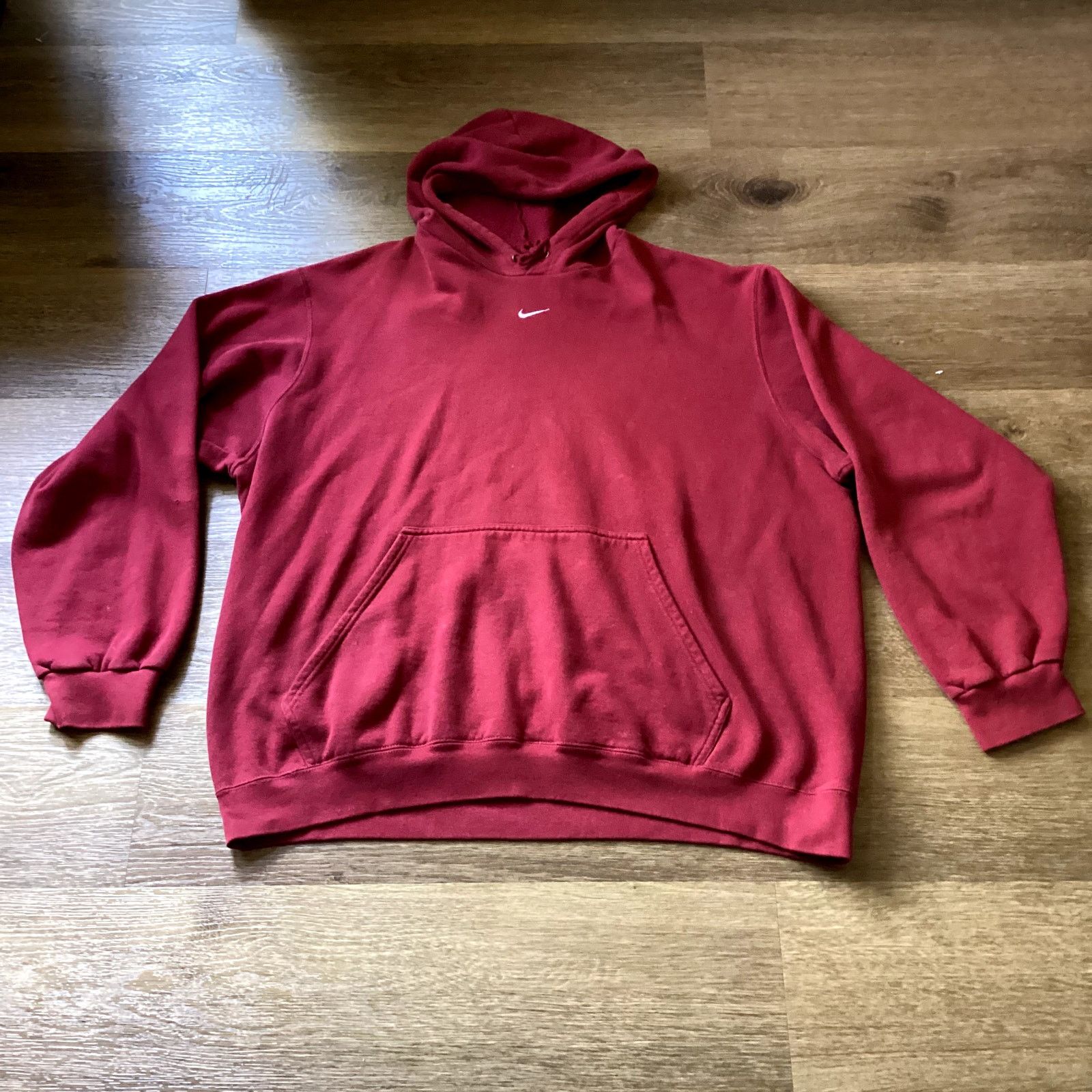 Nike Nike Red Vintage Oversized Hoodie- XL Size US XL / EU 56 / 4 - 1 Thumbnail