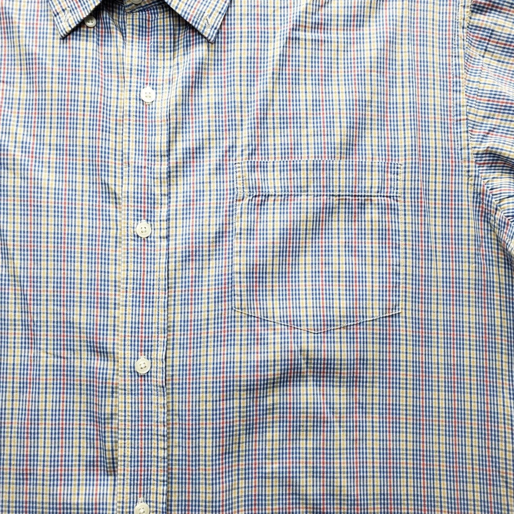 Vintage Steve & Barry's Dress Shirt Mens XL Multi Plaid Long Sleeve Collar Button Down Size 46R - 7 Thumbnail
