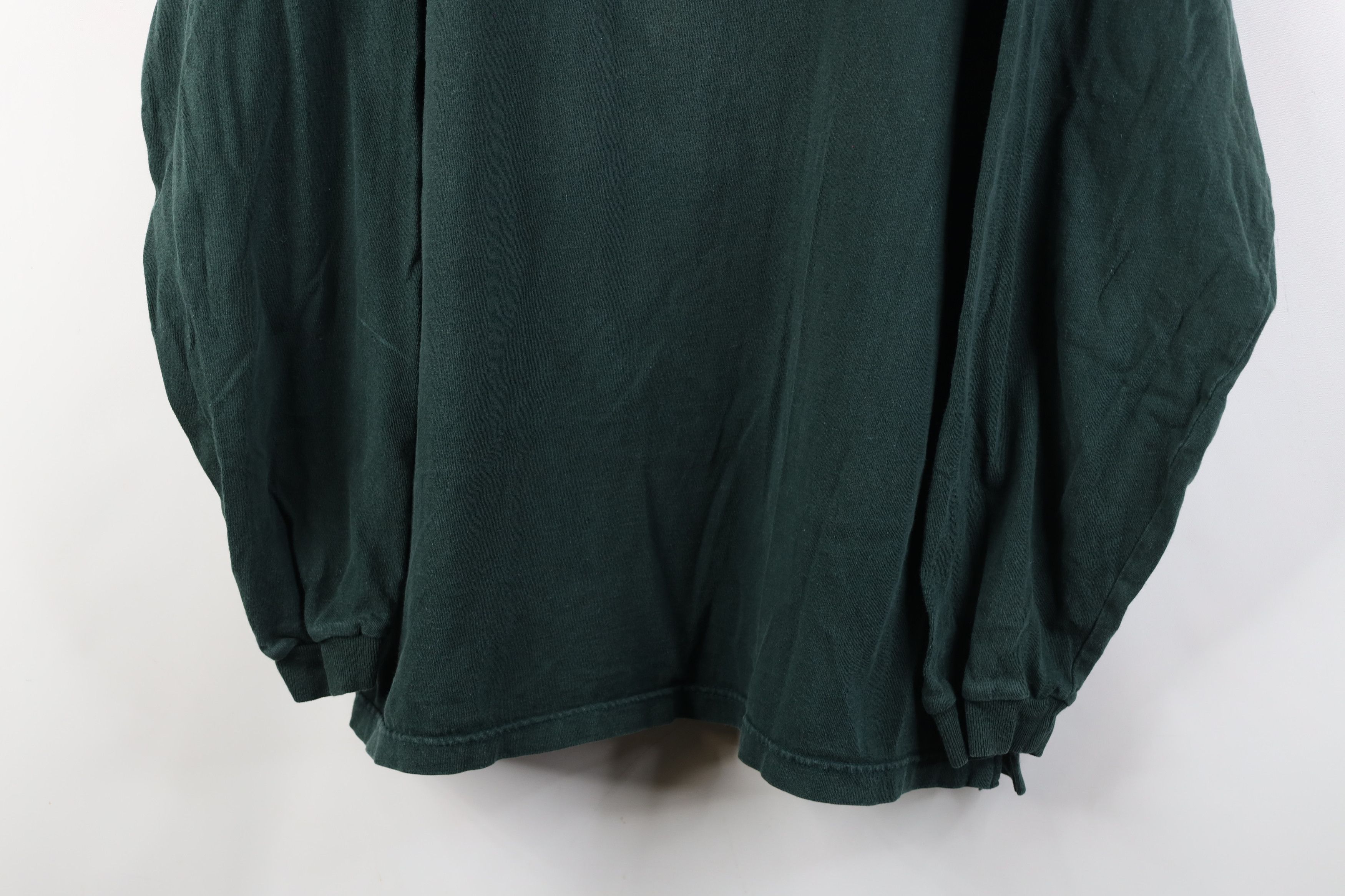Vintage Vintage 90s Streetwear Long Sleeve Henley T-Shirt Green Size US XL / EU 56 / 4 - 3 Thumbnail