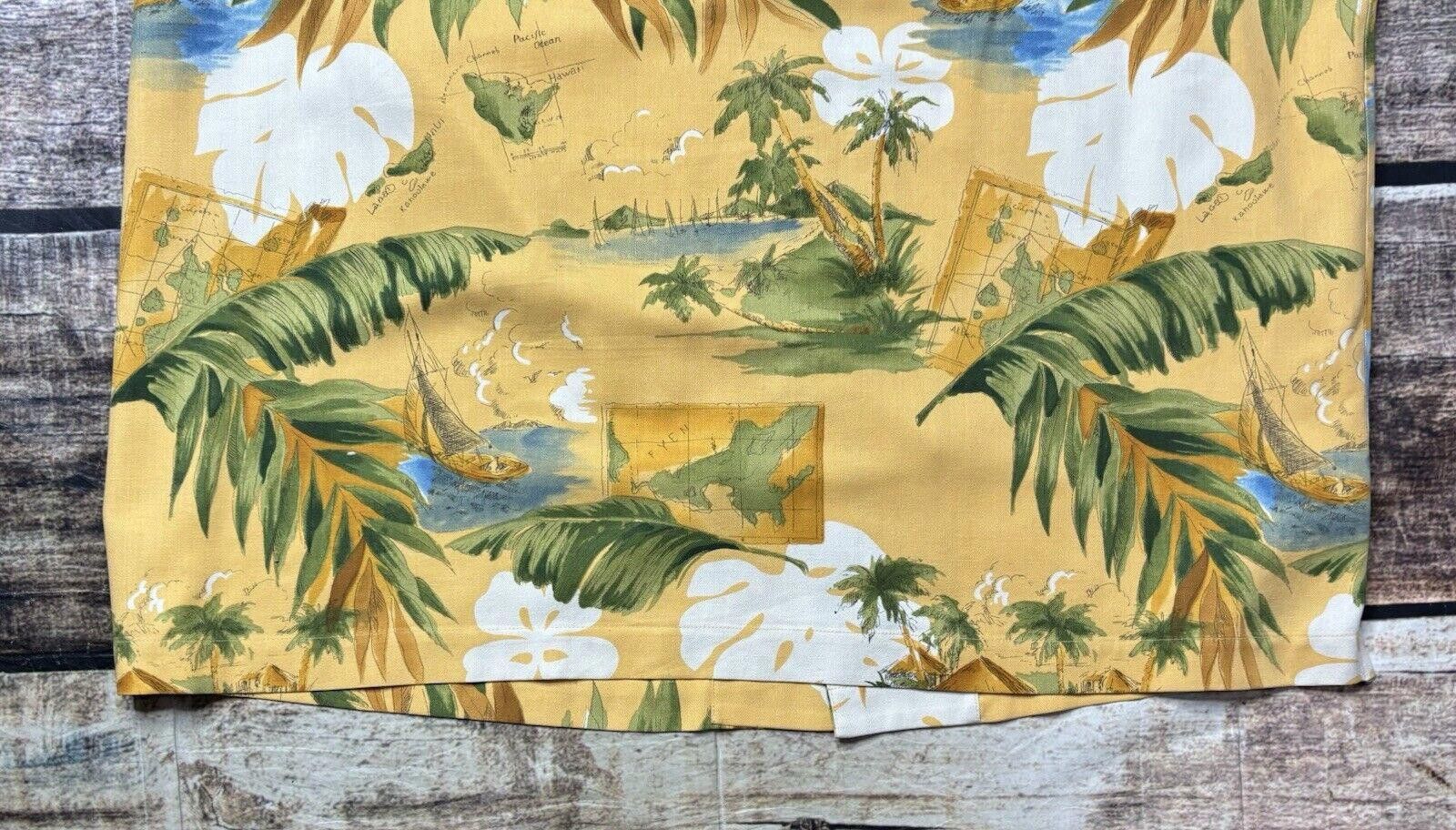 Grant Thomas Grant Thomas Shirt Men's XL Pure Silk Hawaiian Leaf Print Size US XL / EU 56 / 4 - 7 Thumbnail