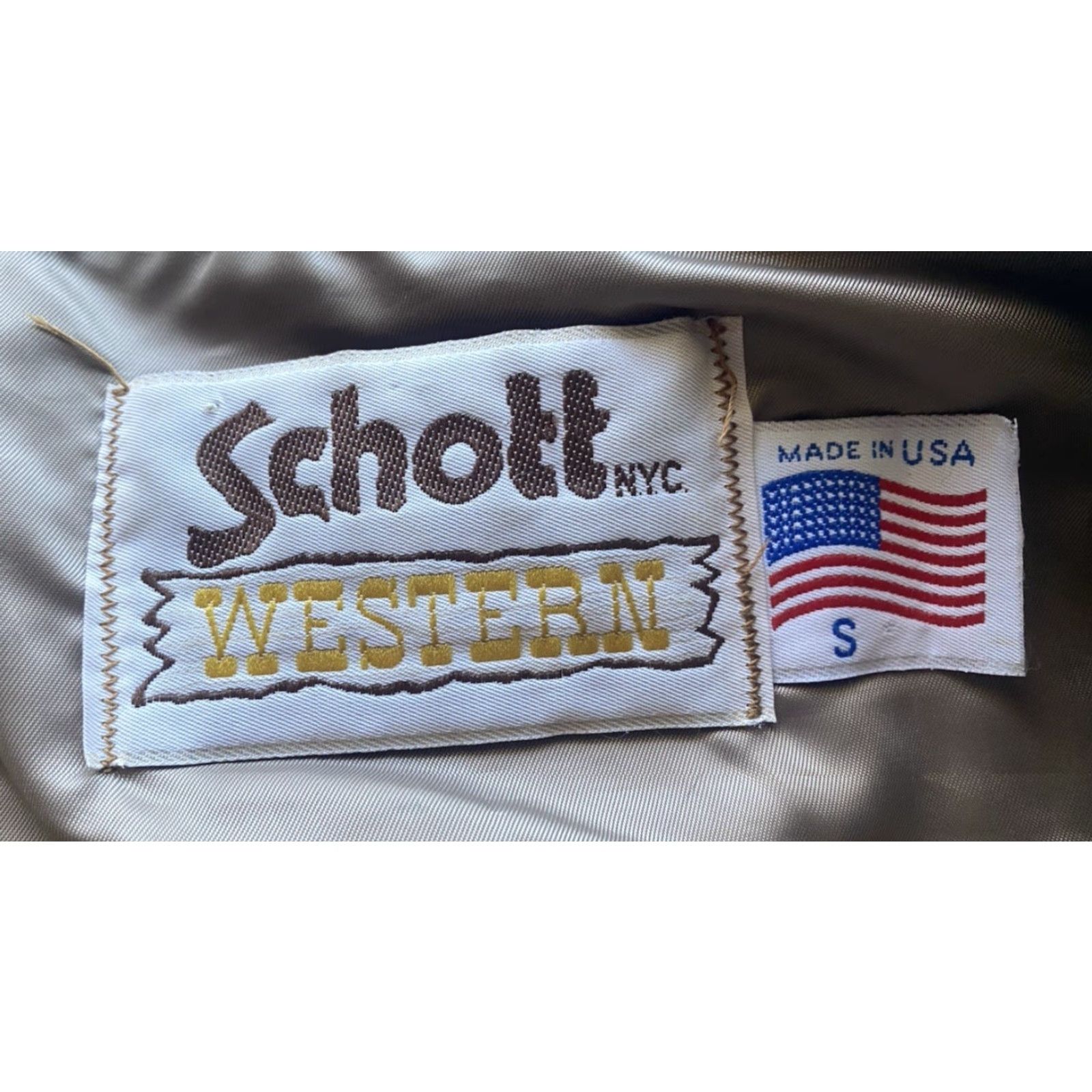 Schott VINTAGE Schott NYC Western Suede Vest Brown Men S Regular Made In USA Flaws Wear Vest Mens Brown Western Flaws Wear Size US S / EU 44-46 / 1 - 4 Thumbnail