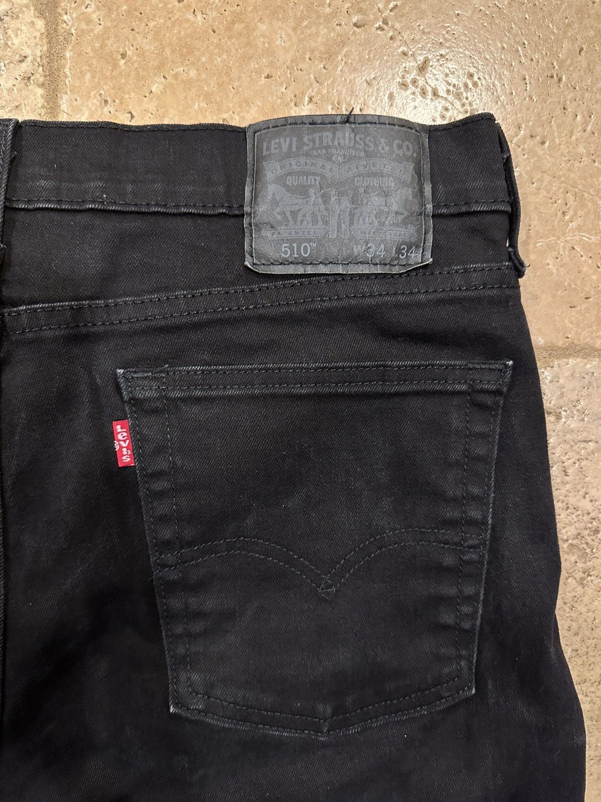 Levi's Levi’s Black 510 Stretch Denim Jeans Size US 34 / EU 50 - 8 Thumbnail