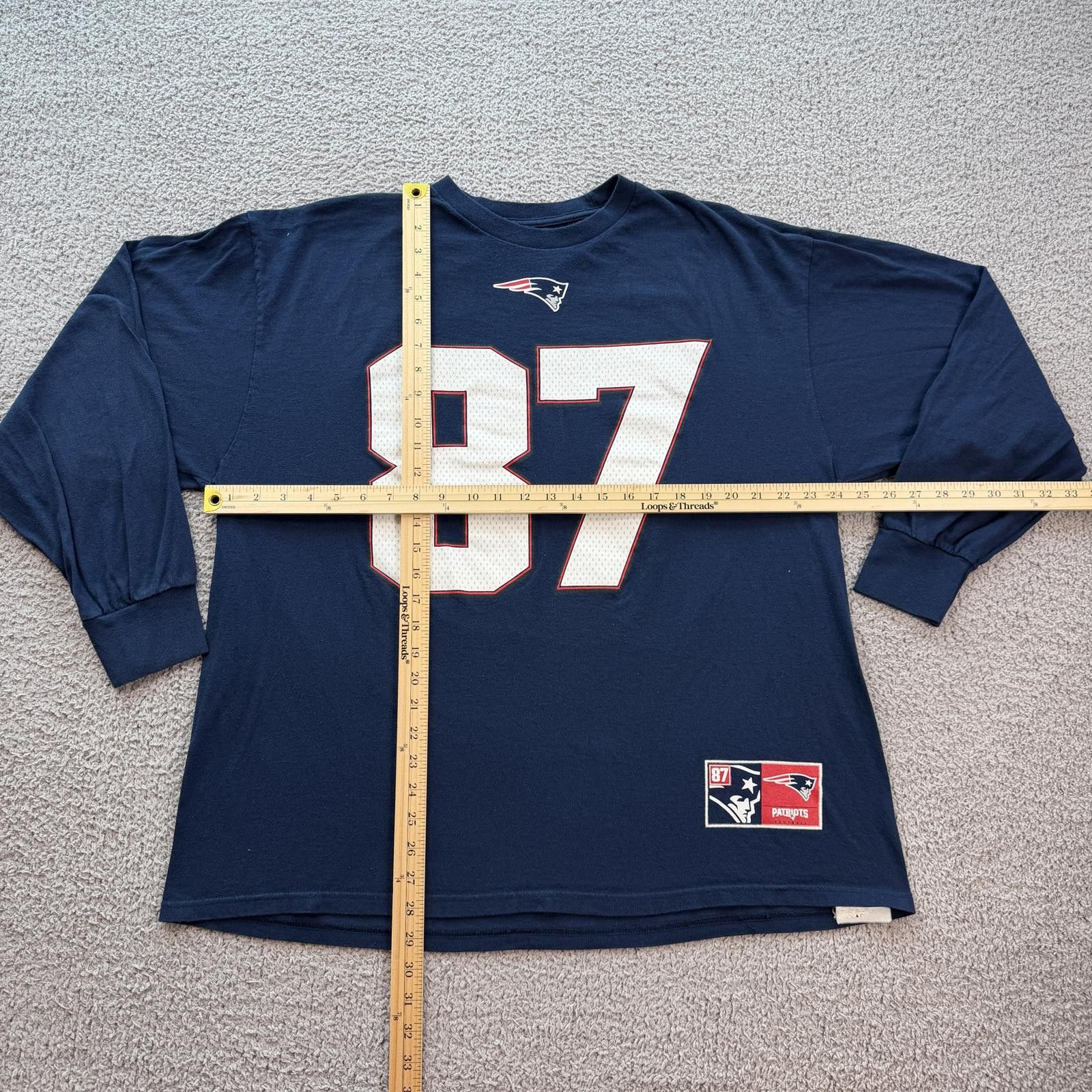 Majestic Rob Gronkowski 87 New England Patriots Long Sleeve Shirt Size US XXL / EU 58 / 5 - 2 Thumbnail