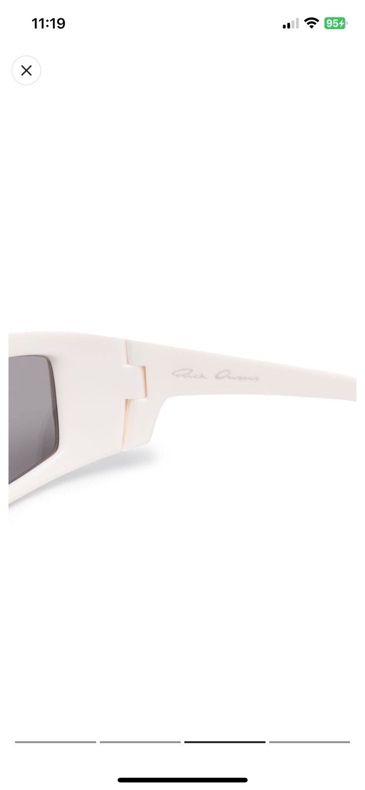 Rick Owens Rick Owens Sunglasses with square frame Size ONE SIZE - 11 Thumbnail