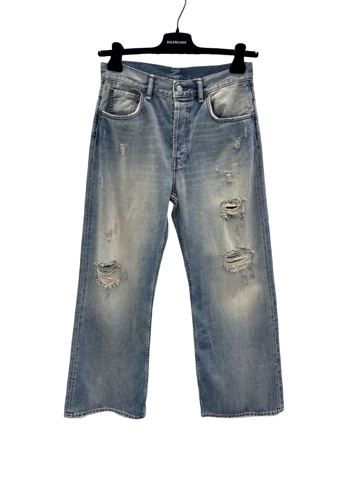 Acne Studios Acne Studios 2021F Distressed Denim Jeans Size 27 Size US 27 - 1 Thumbnail