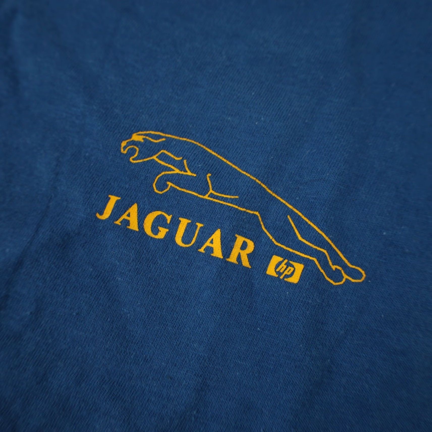 Vintage VINTAGE Jaguar x HP Graphic T Shirt Blue Large Mens 80s Size US L / EU 52-54 / 3 - 5 Thumbnail