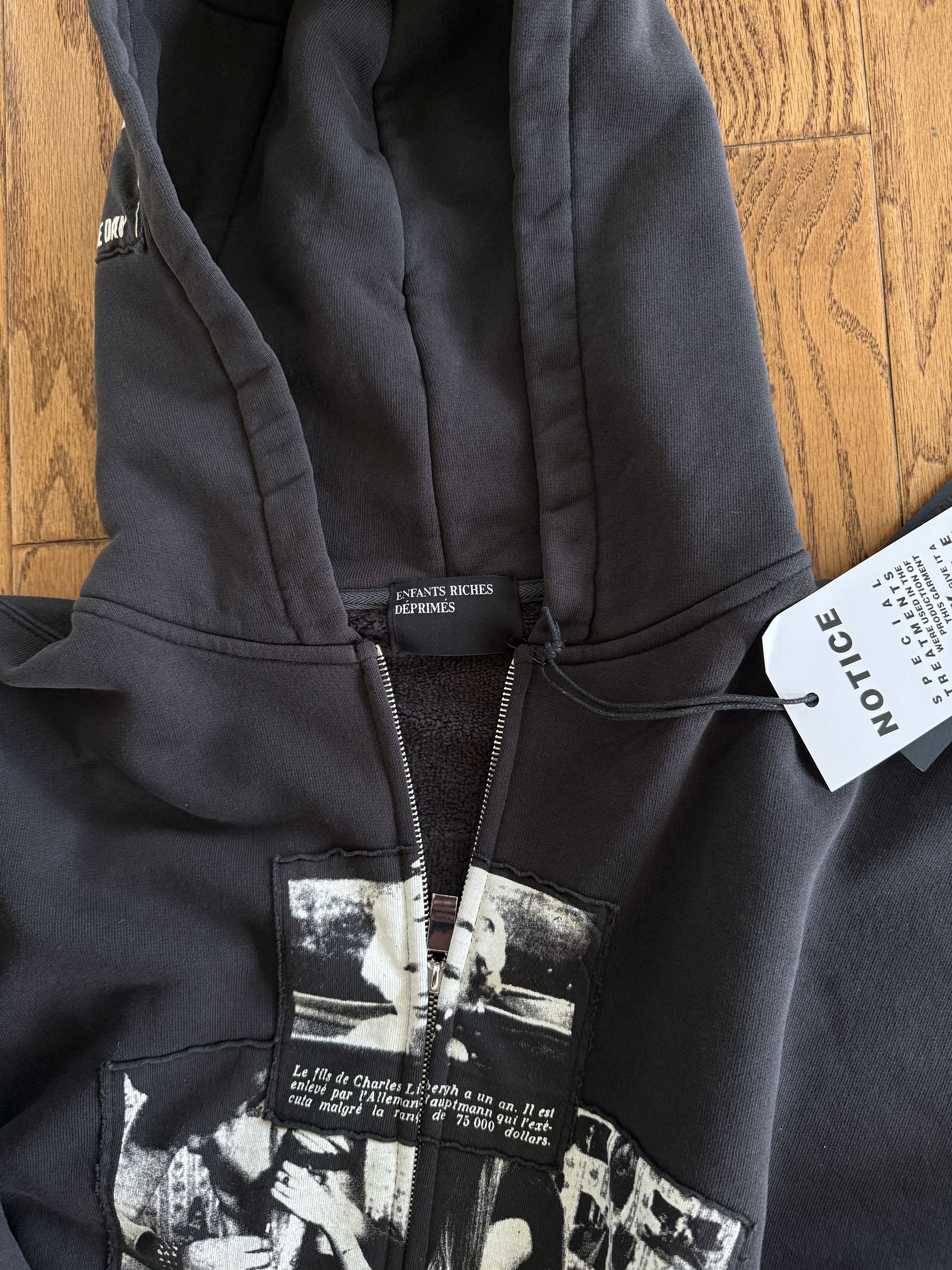 Enfants Riches Deprimes × Maxfield Los Angeles ERD x Maxfield Assemblage 4.5 Year War Zip Up Hoodie Size US M / EU 48-50 / 2 - 19 Thumbnail