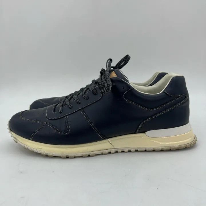Louis Vuitton Louis Vuitton Blue Low-Top Leather Sneakers -2508 Size US 10.5 / EU 43-44 - 5 Thumbnail
