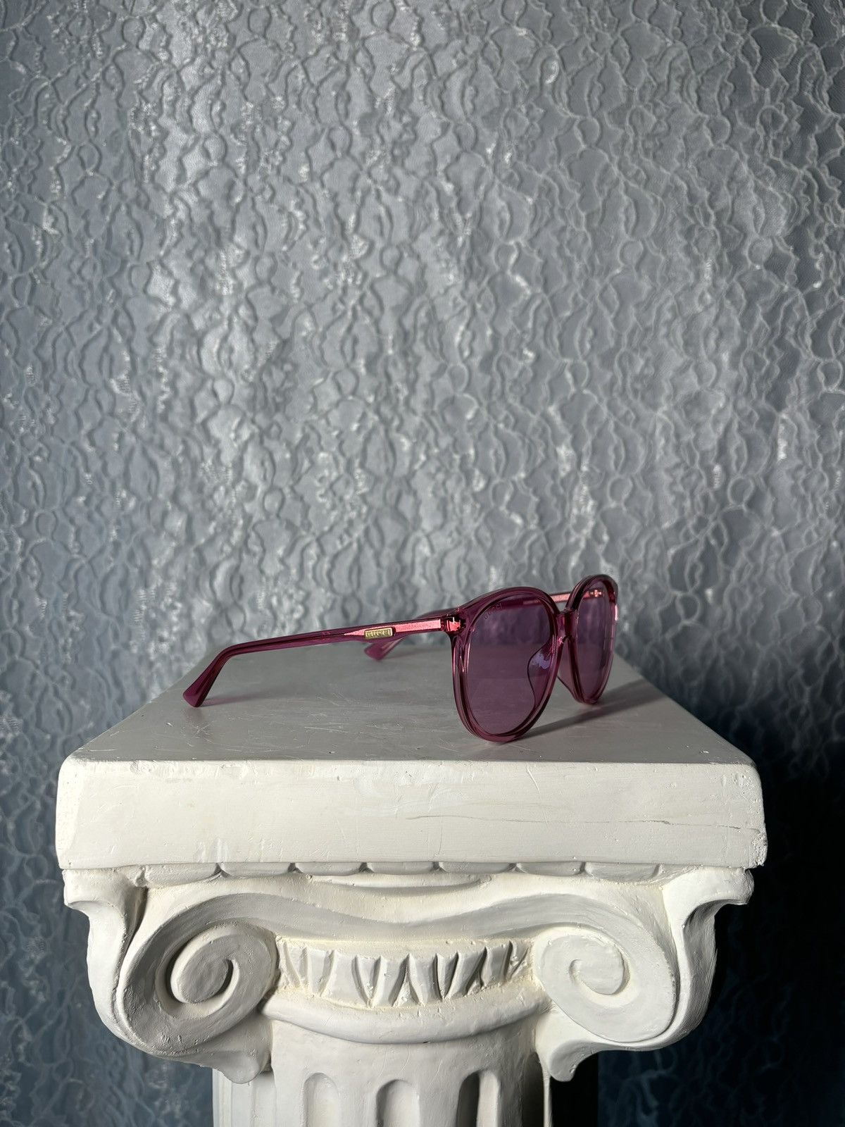 Gucci Gucci Pink Sunglasses Size ONE SIZE - 5 Thumbnail
