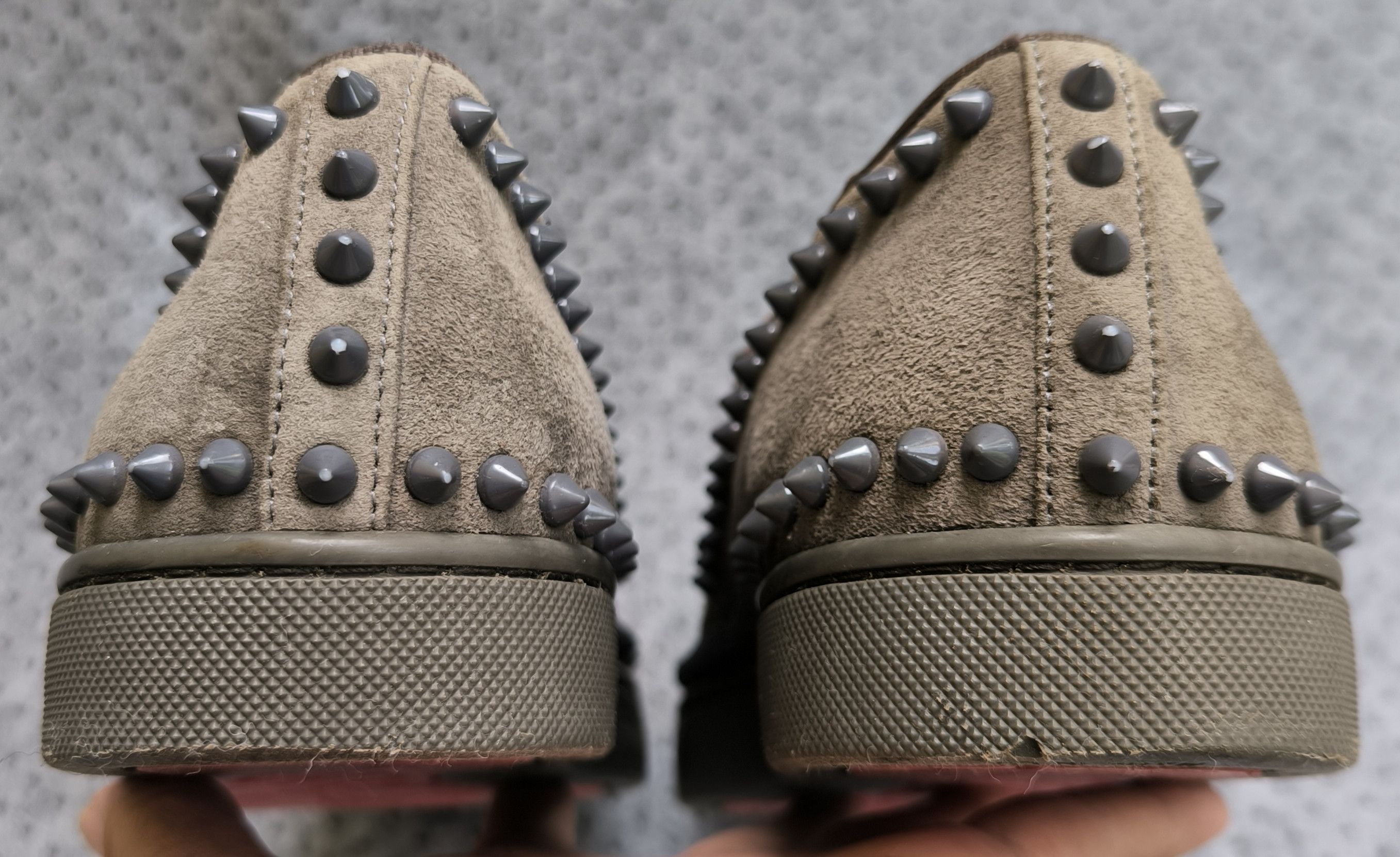 Christian Louboutin CHRISTIAN LOUBOUTIN Pik Boat slip-on sneakers grey suede Size US 8.5 / EU 41-42 - 6 Thumbnail